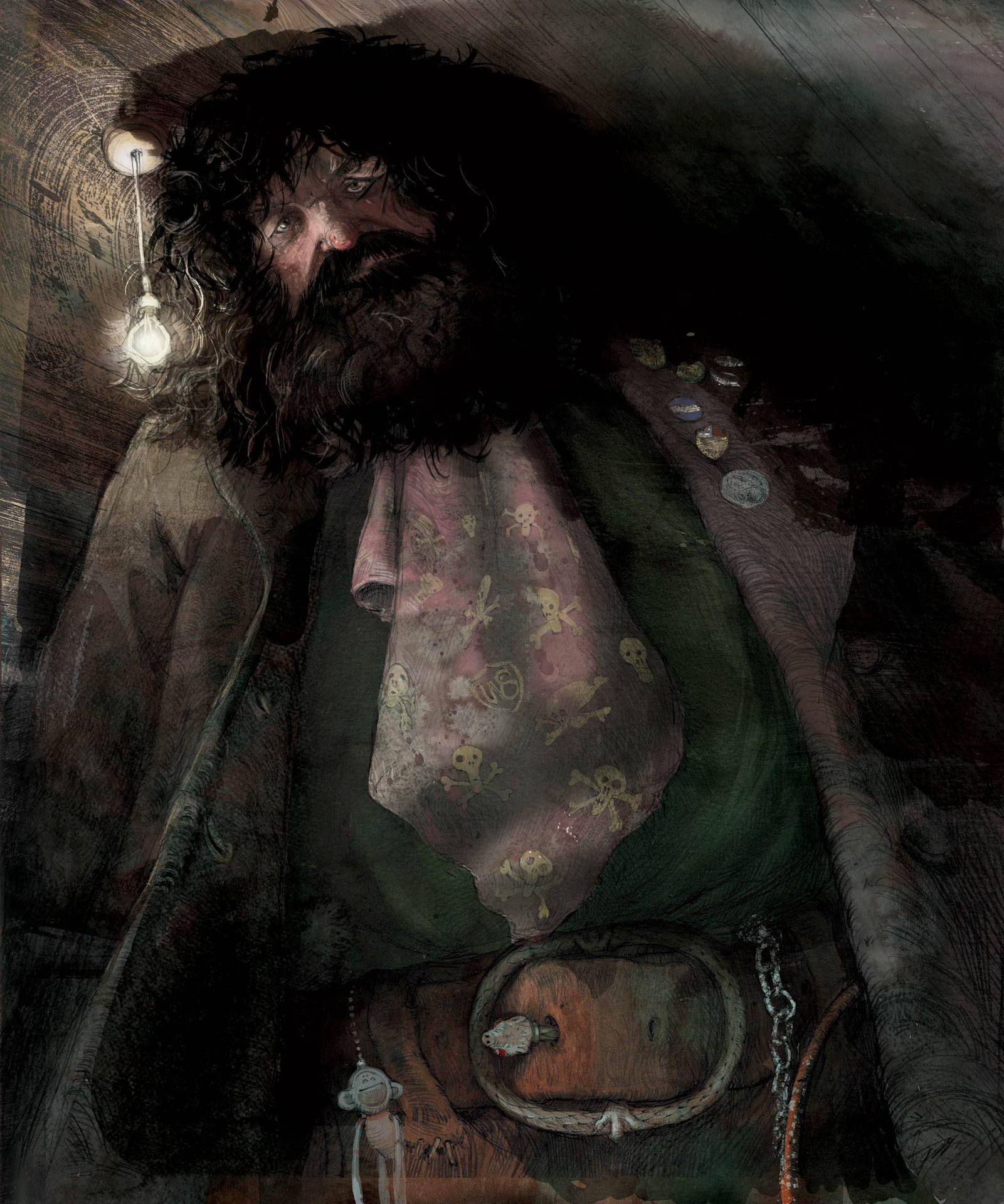 Rubeus Hagrid Illustration Background