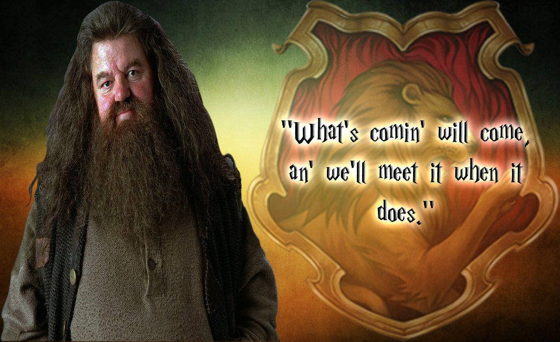 Rubeus Hagrid Quote Background