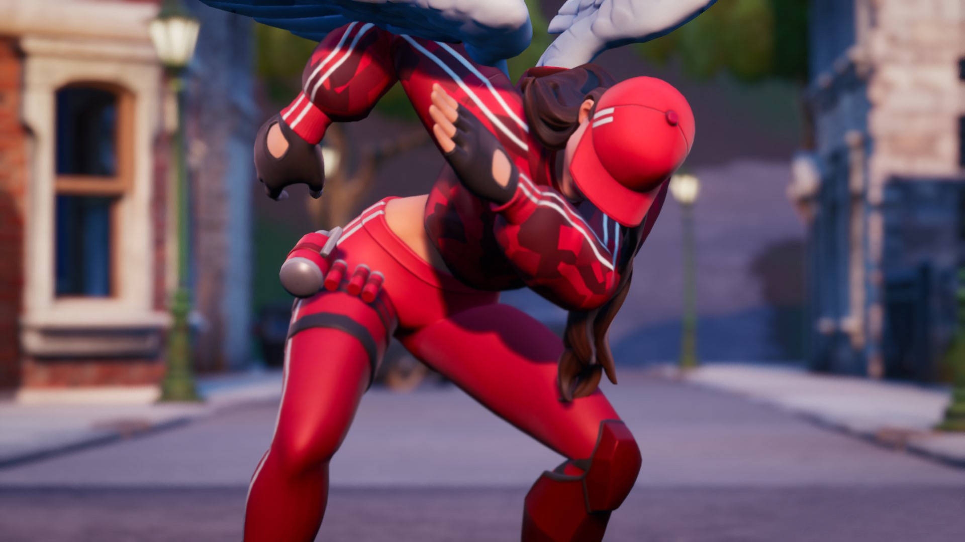 Ruby Fortnite In Dab Pose Background