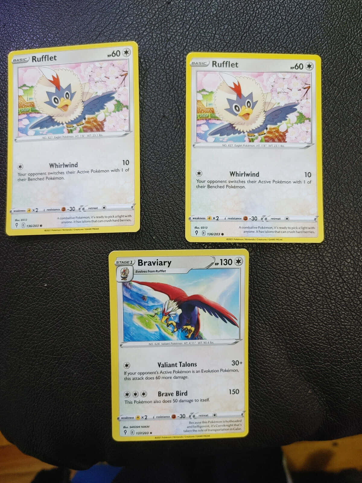 Rufflet And Braviary Pokémon Cards
