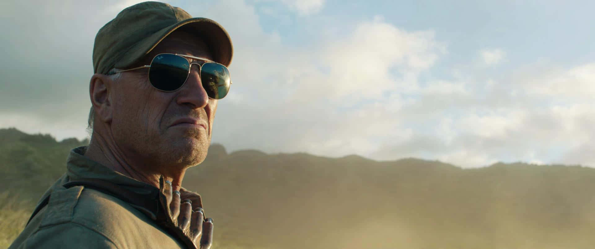 Rugged Outdoorsmanin Sunglasses