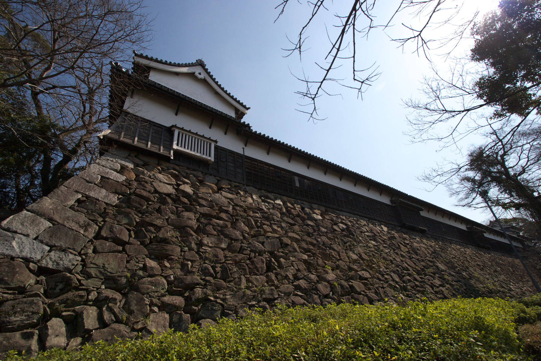 Ruin Castle In Fukuoka Background