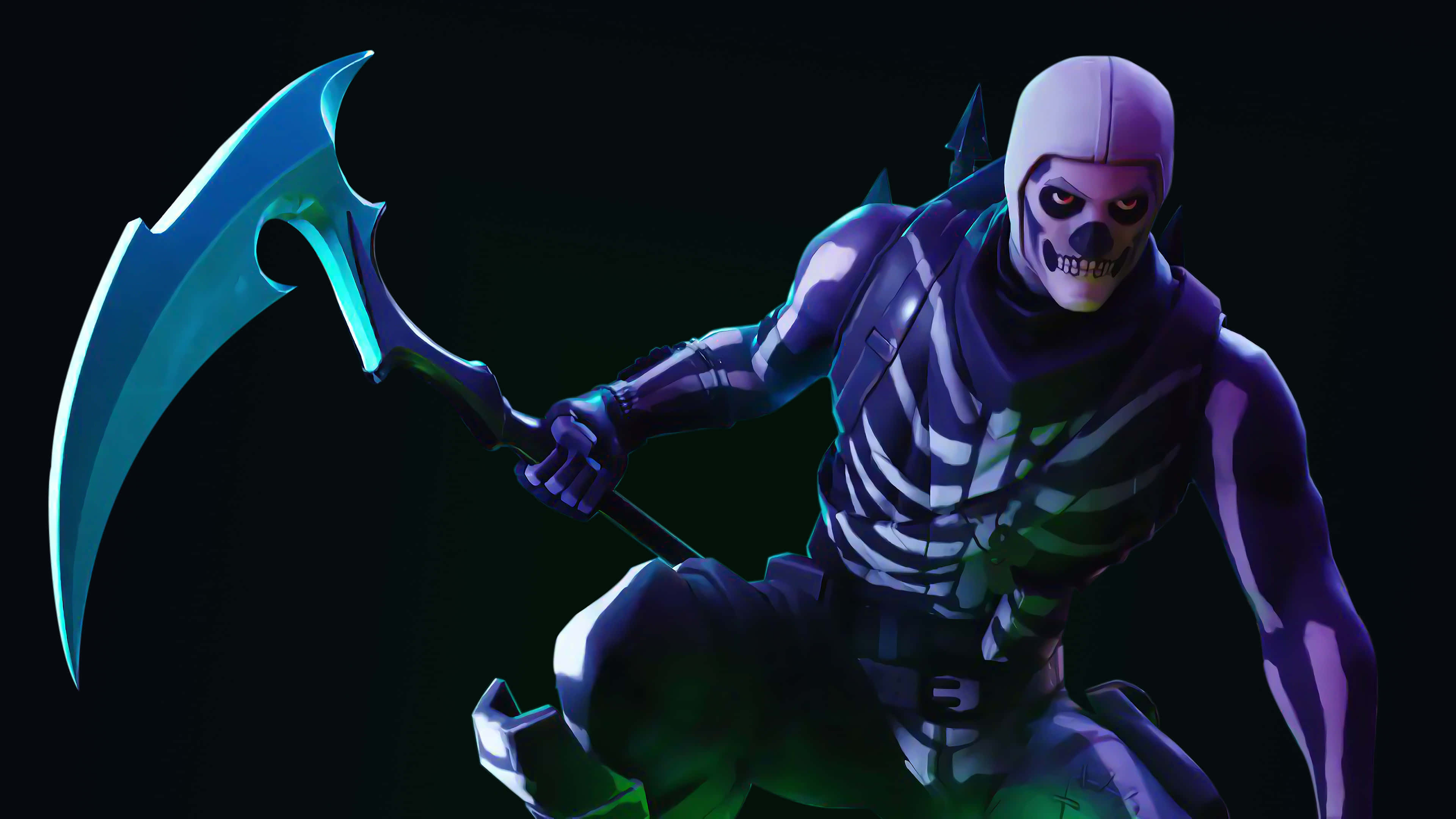 Rule With Fear In The All-purple Skull Trooper Background