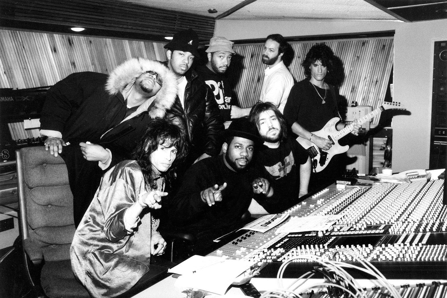 Run D.m.c. Hip Hop Group Studio Background