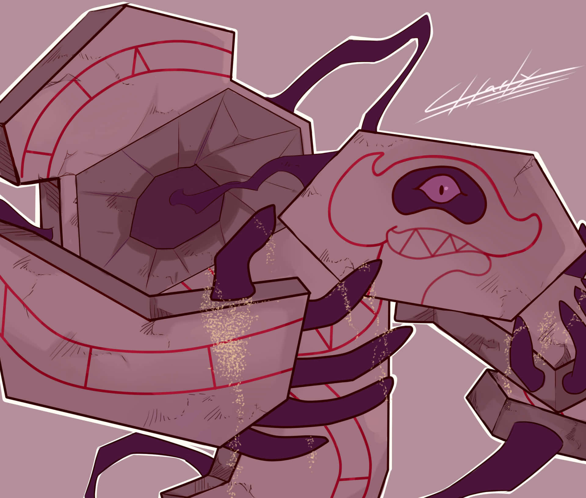 Runerigus Pokemon Artwork Background