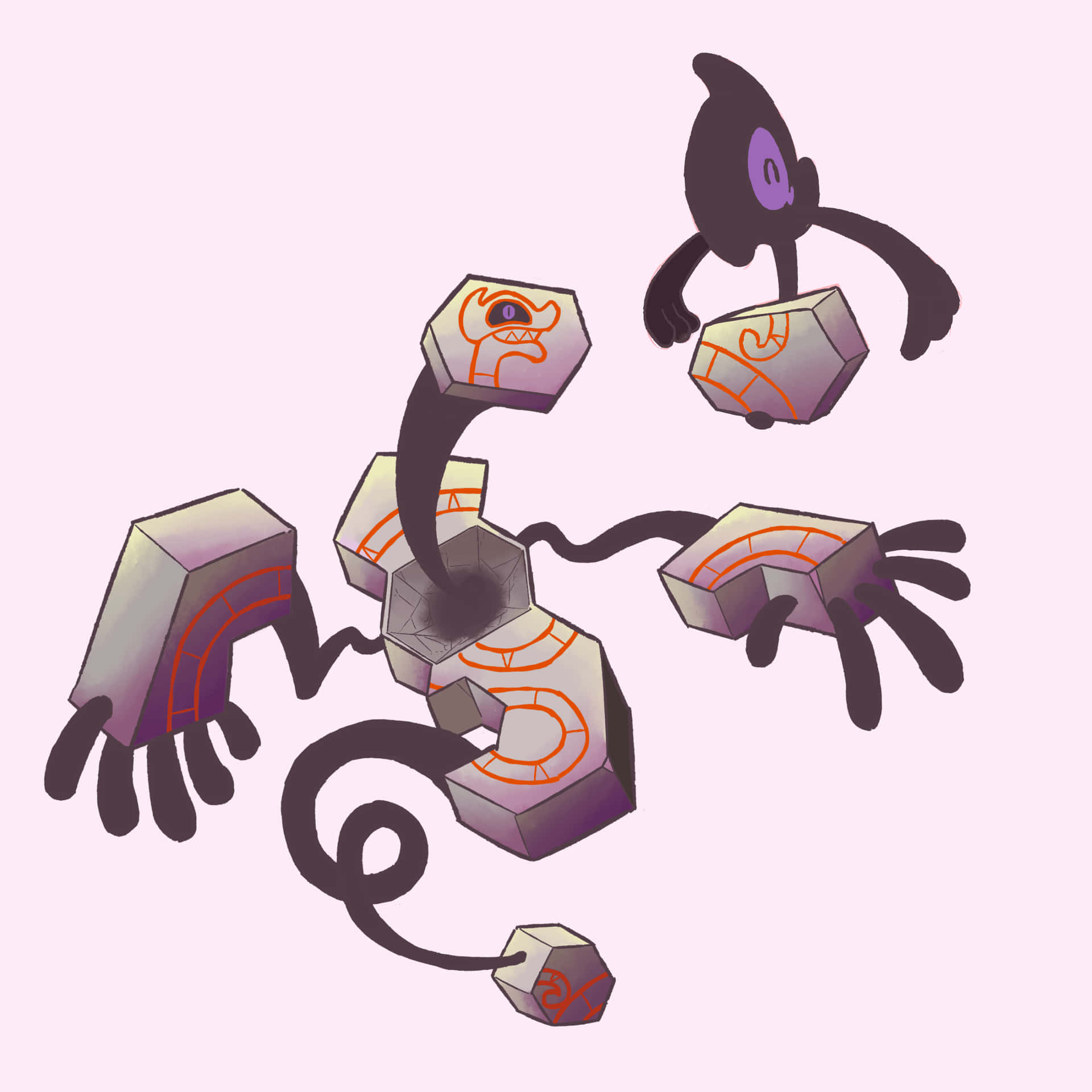 Runerigus Unleashed - Engaging Pokemon In Battle Mode Background