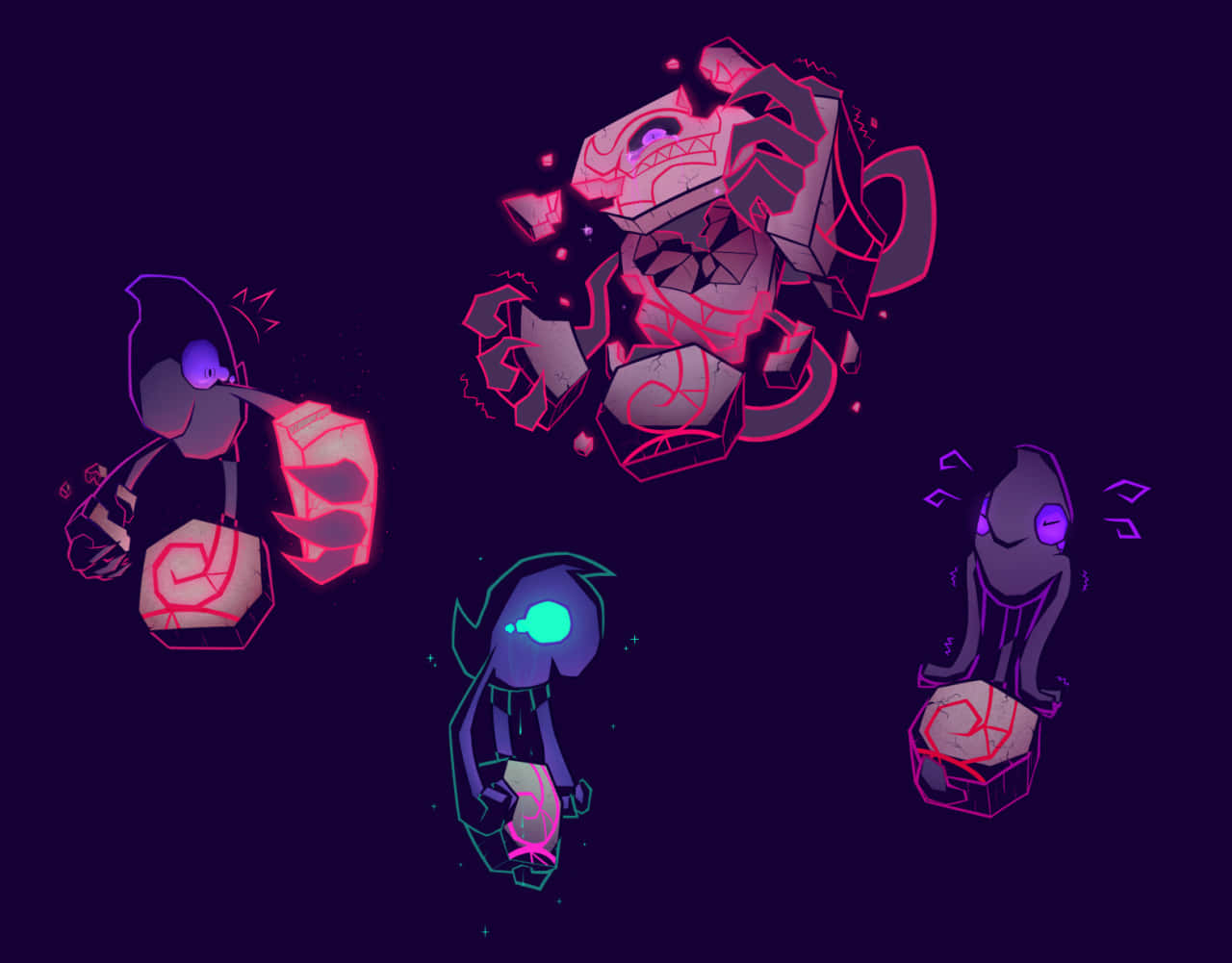 Runerigusand Yamask Evolution Artwork Background