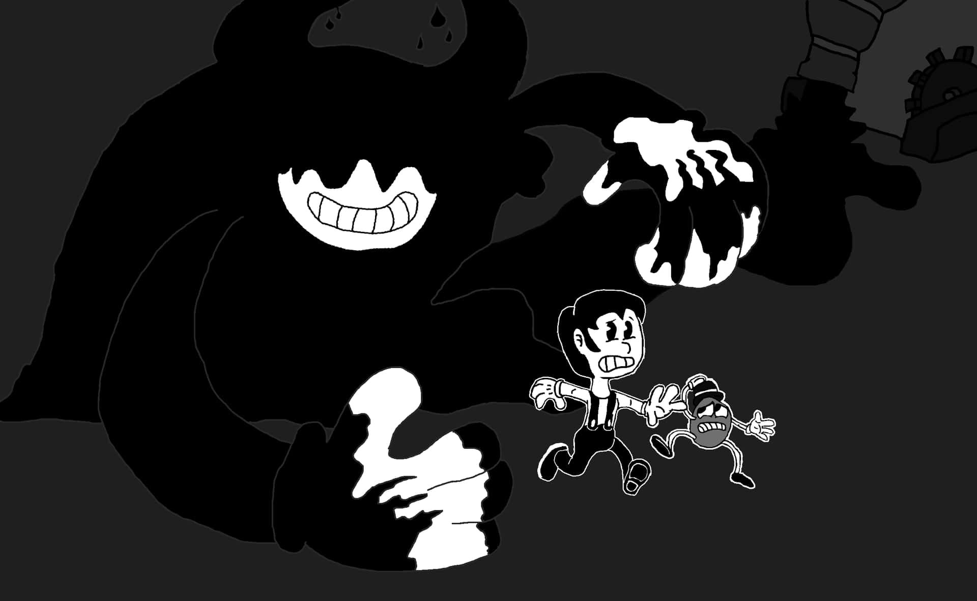 Running Away From Bendy And The Ink Machine