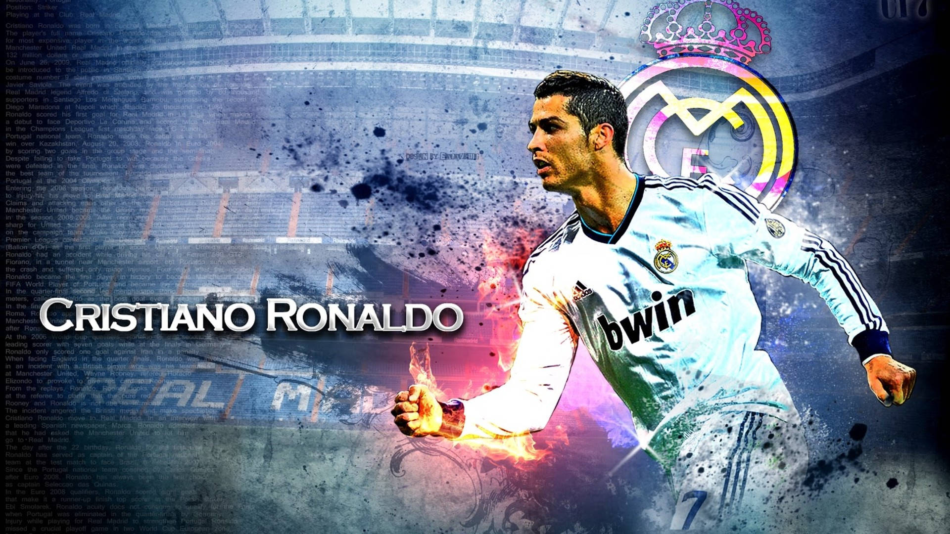 Running Cristiano Ronaldo Cr7 3d Background