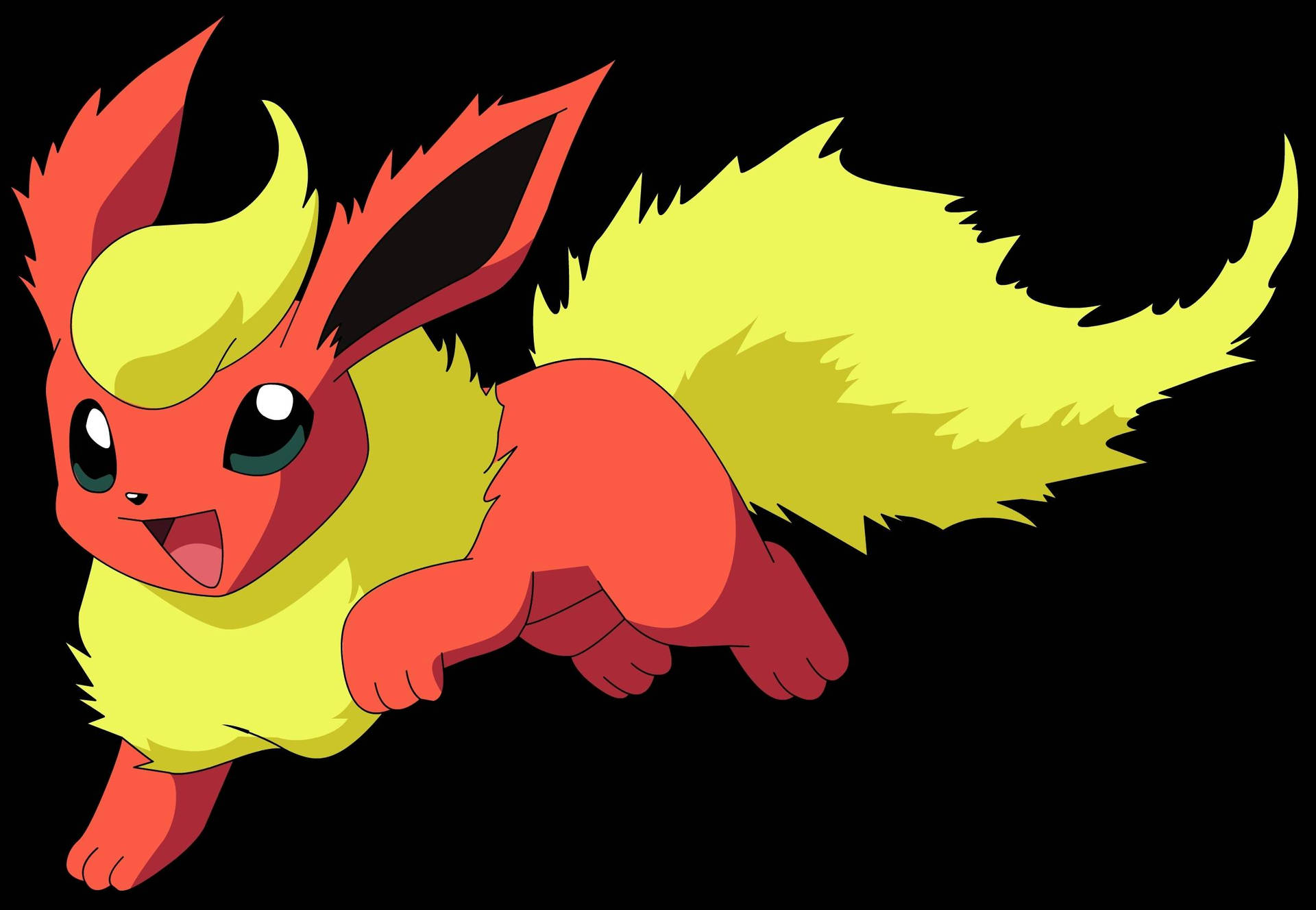 Running Flareon From Pokemon Background