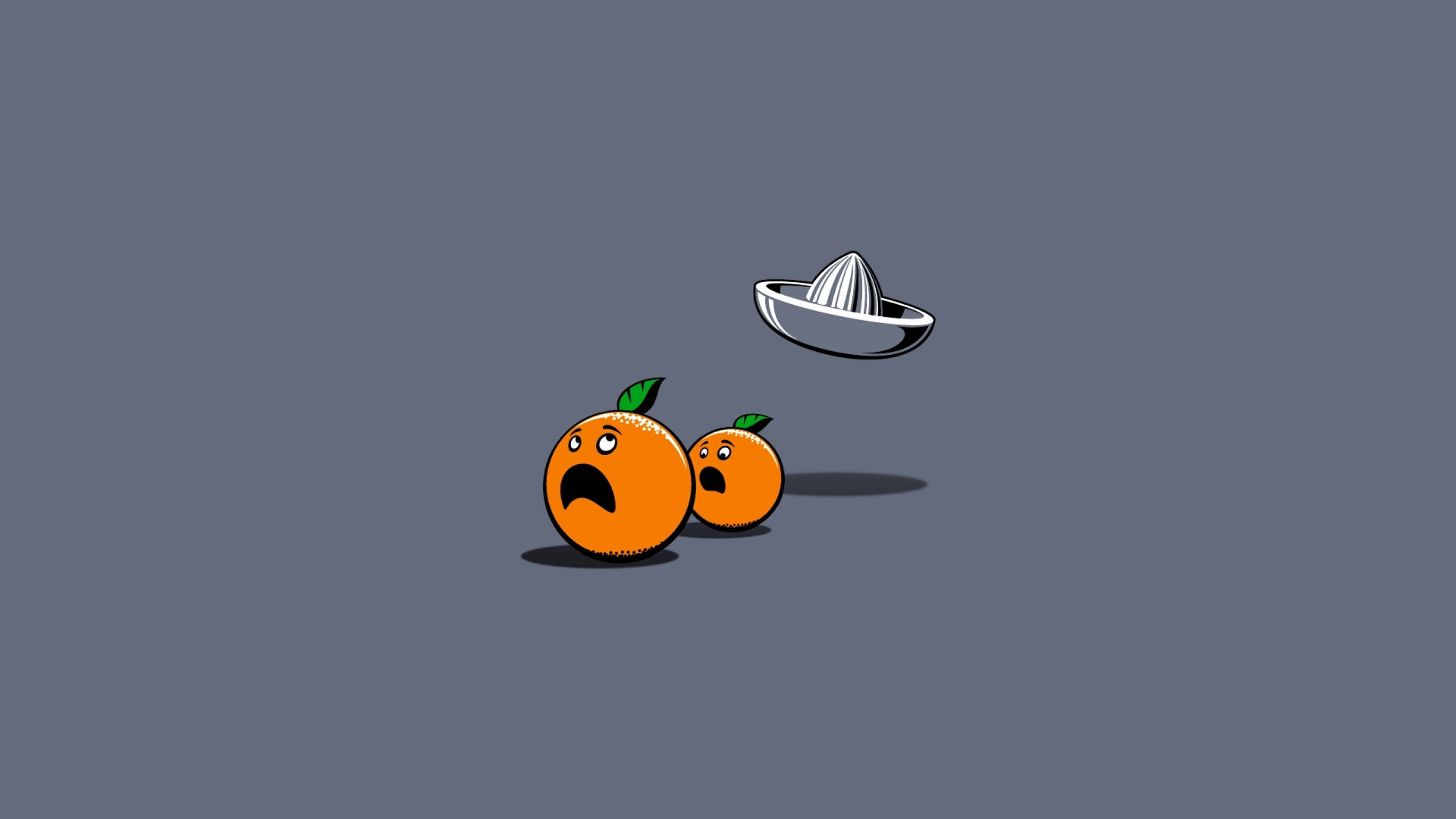 Running Oranges Humor Background