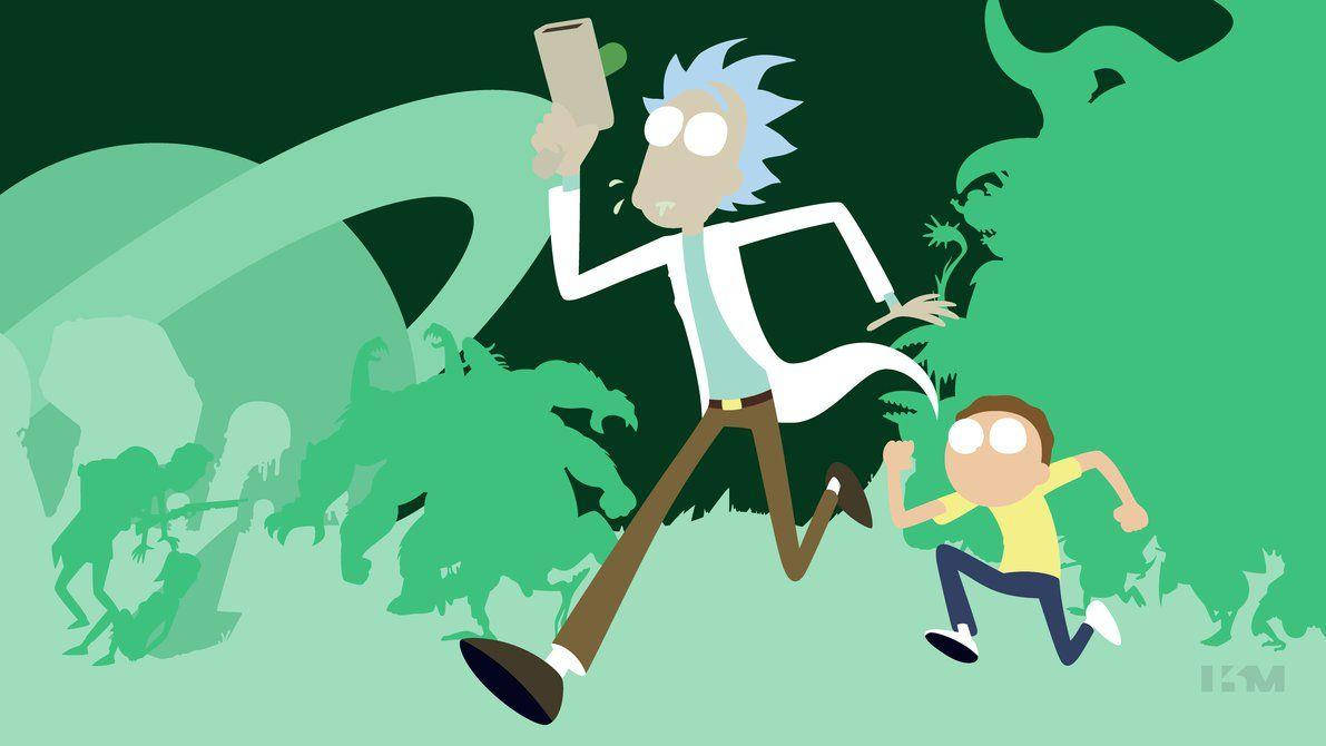 Running Rick And Morty 4k Background