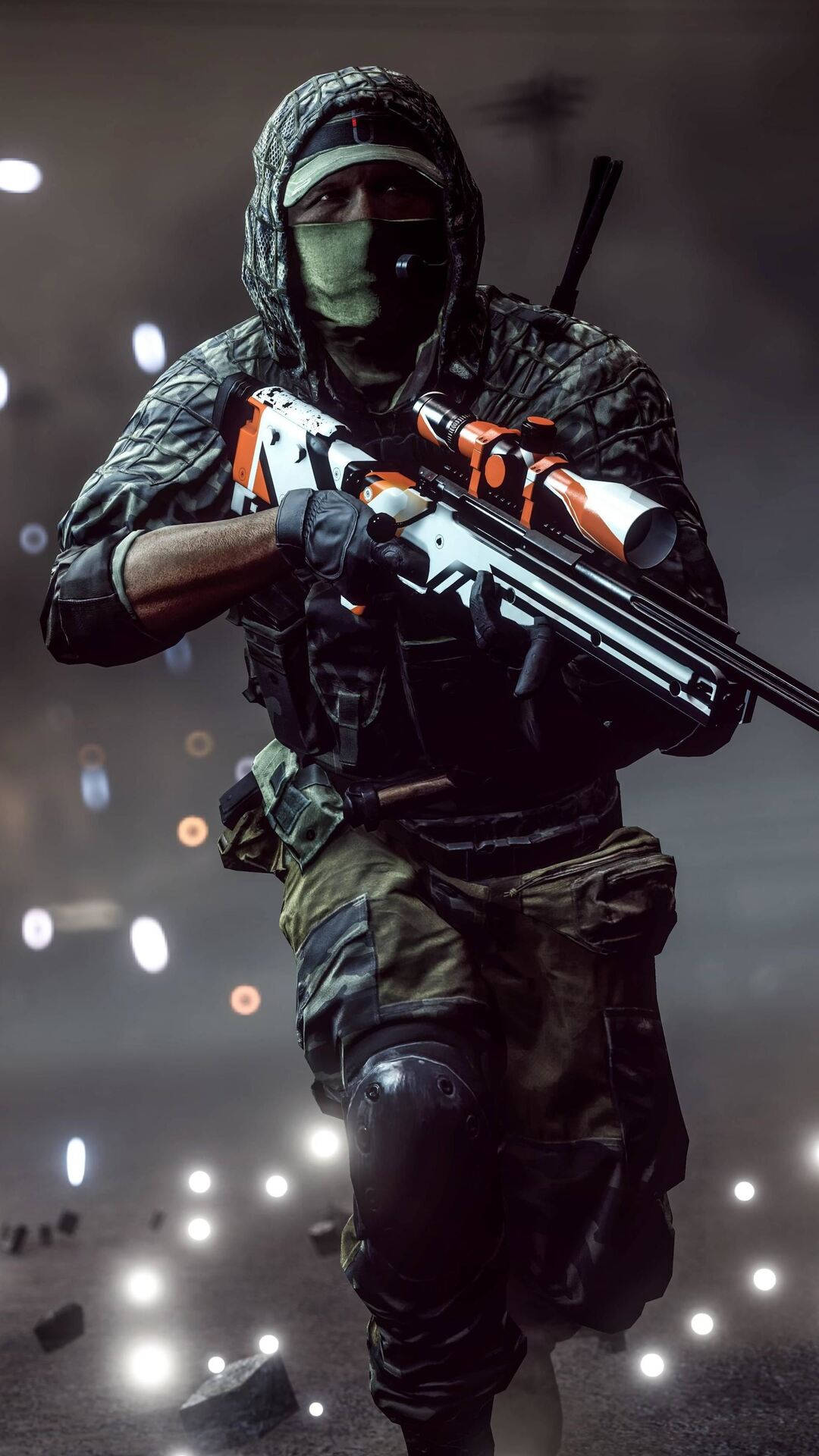 Running Sniper In Battlefield 4 Phone Background