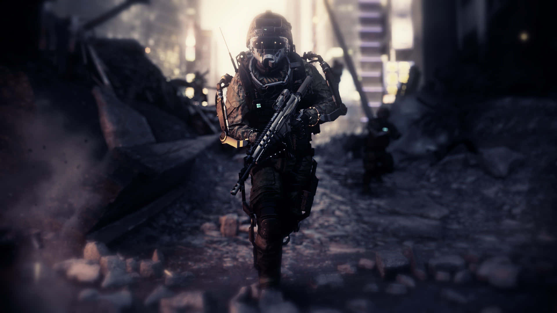 Running Soldier Call Of Duty Mw Background