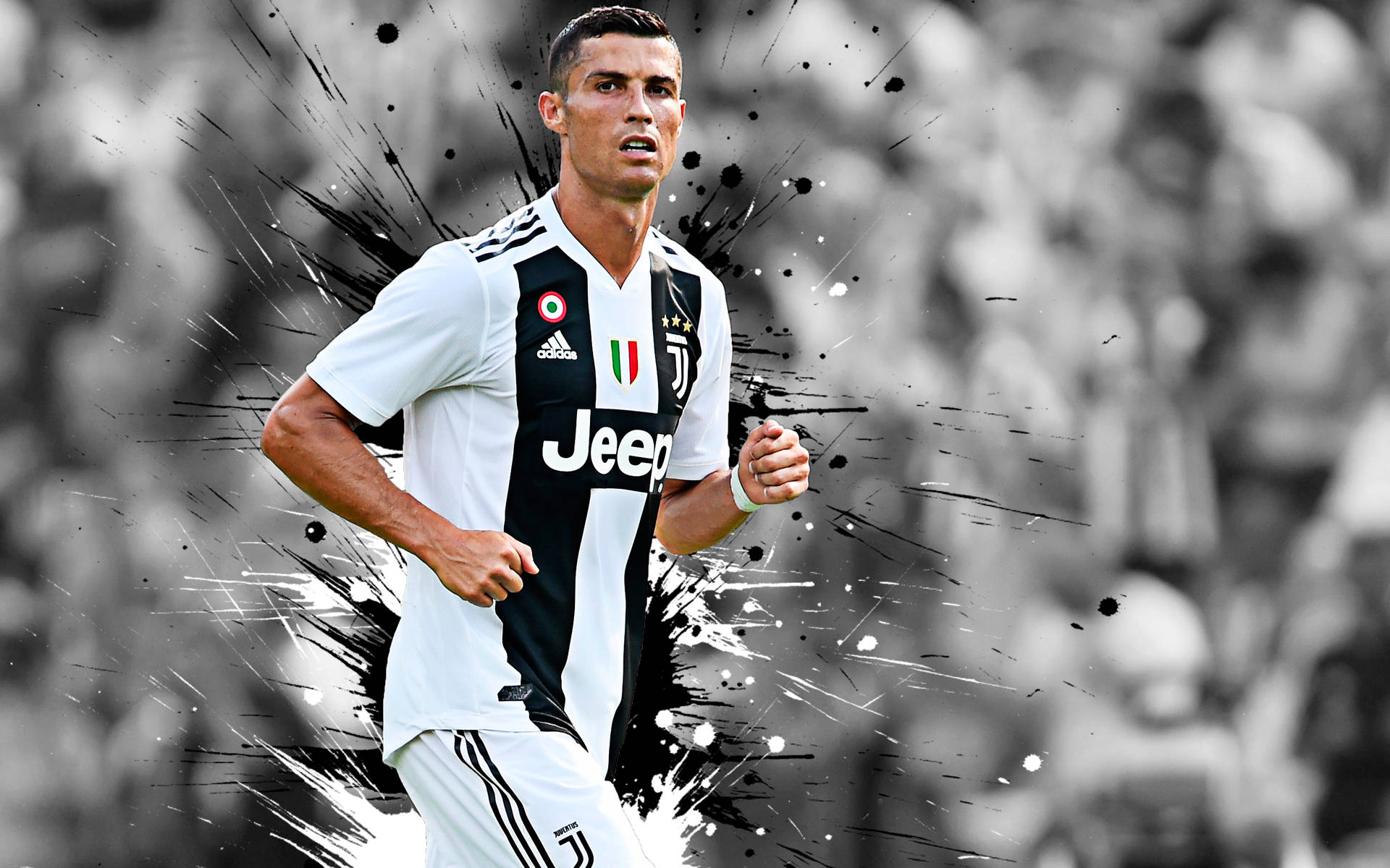 Running Stance Cristiano Ronaldo Hd 4k Background