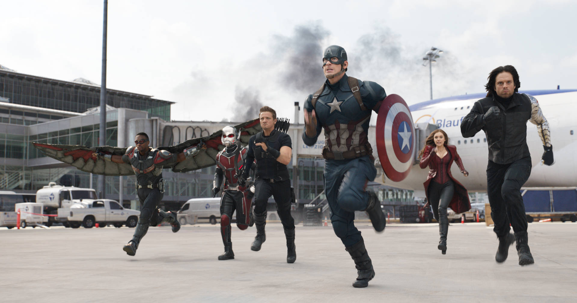 Running Team Of Captain America Civil War