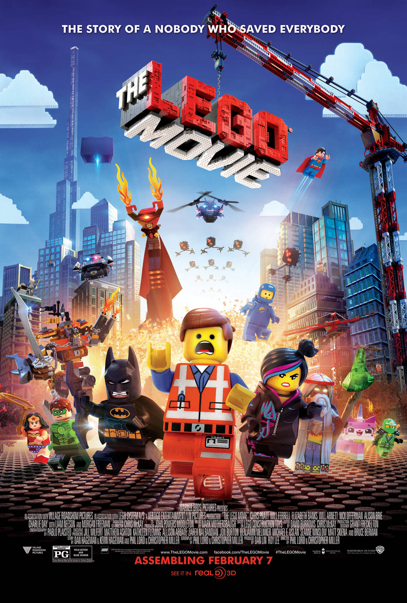 Running The Lego Movie Poster