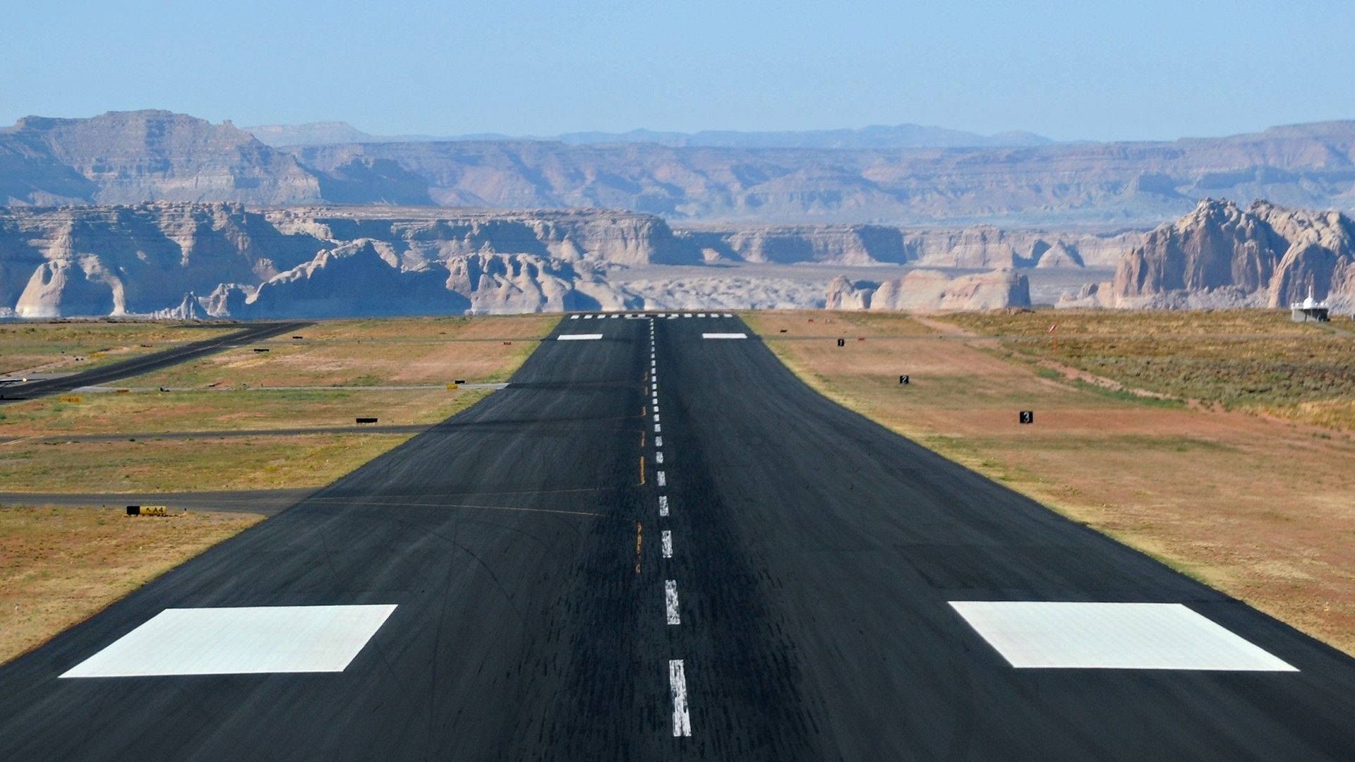 Runway In Mountain