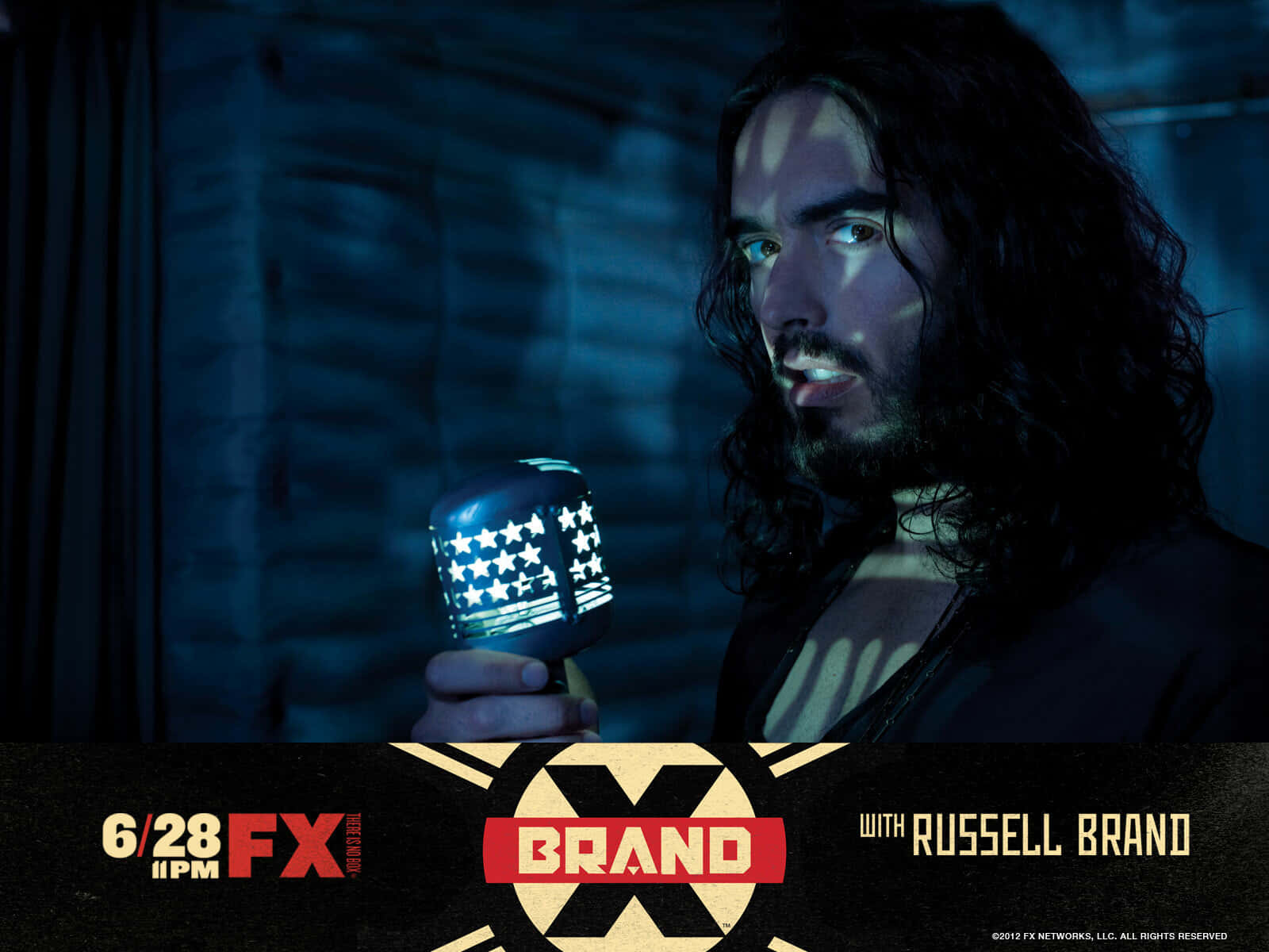 Russell Brand Brand X Show Poster Background