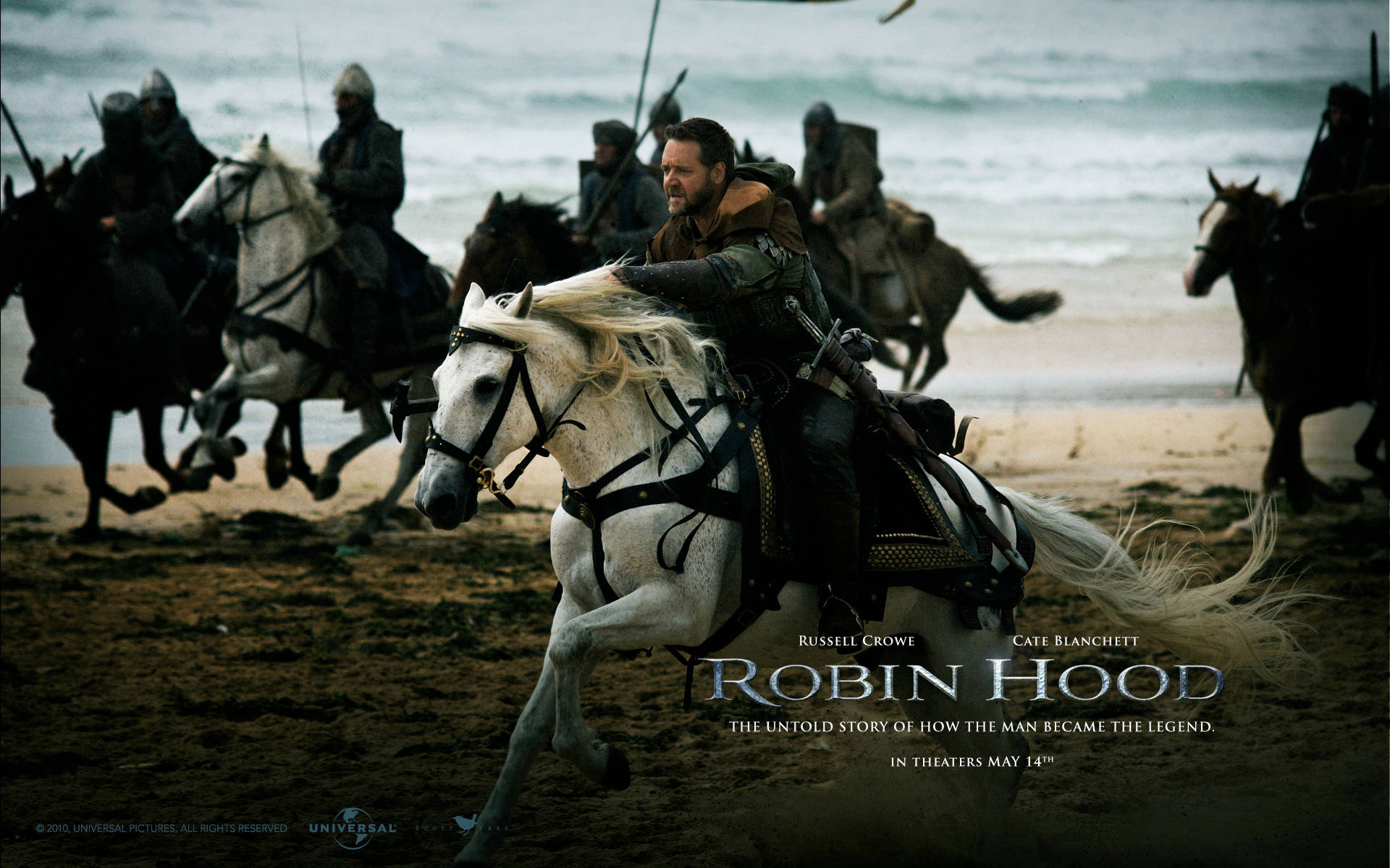 Russell Crowe Robin Beach Background