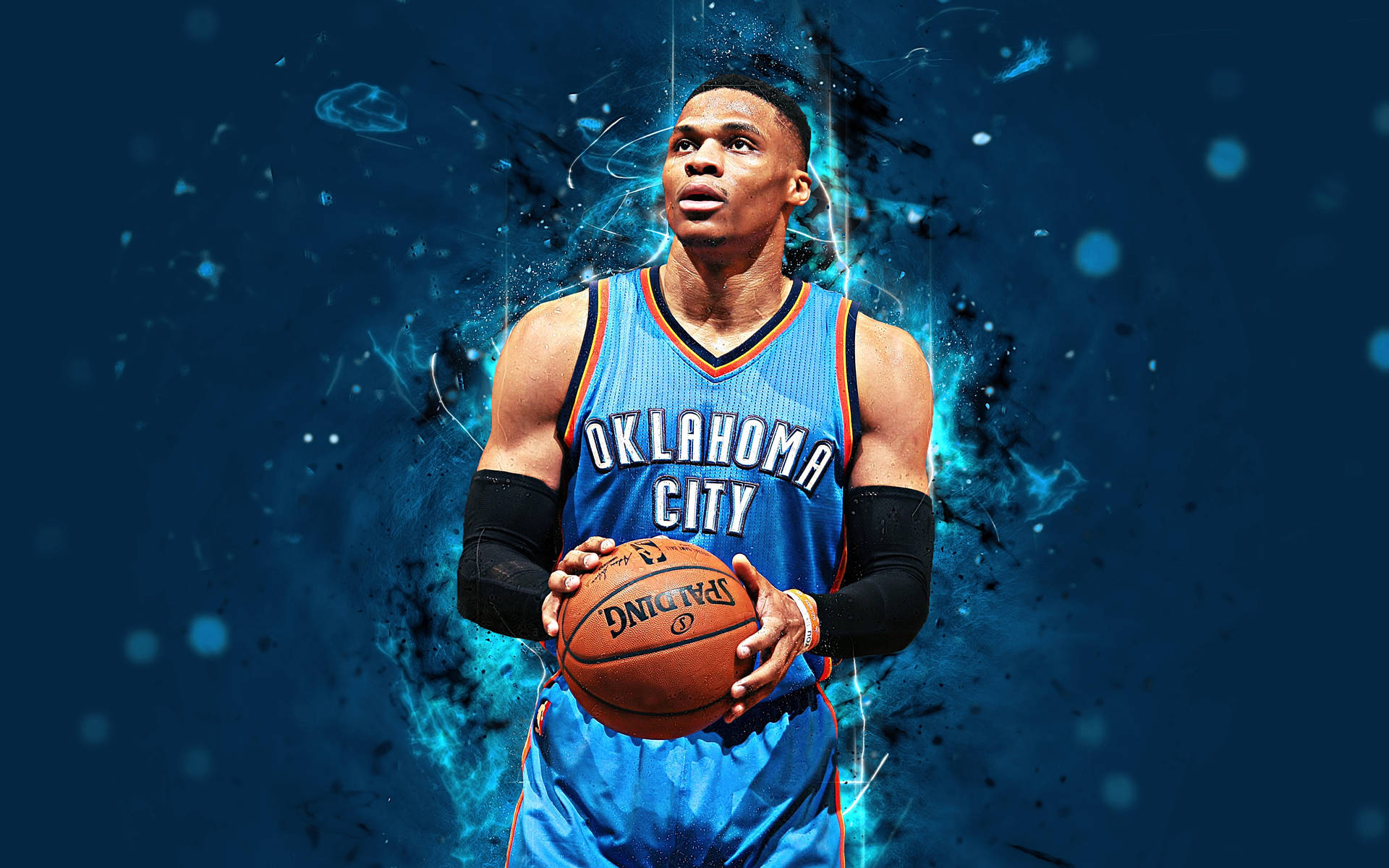 Russell Westbrook For Oklahoma City Thunder Background