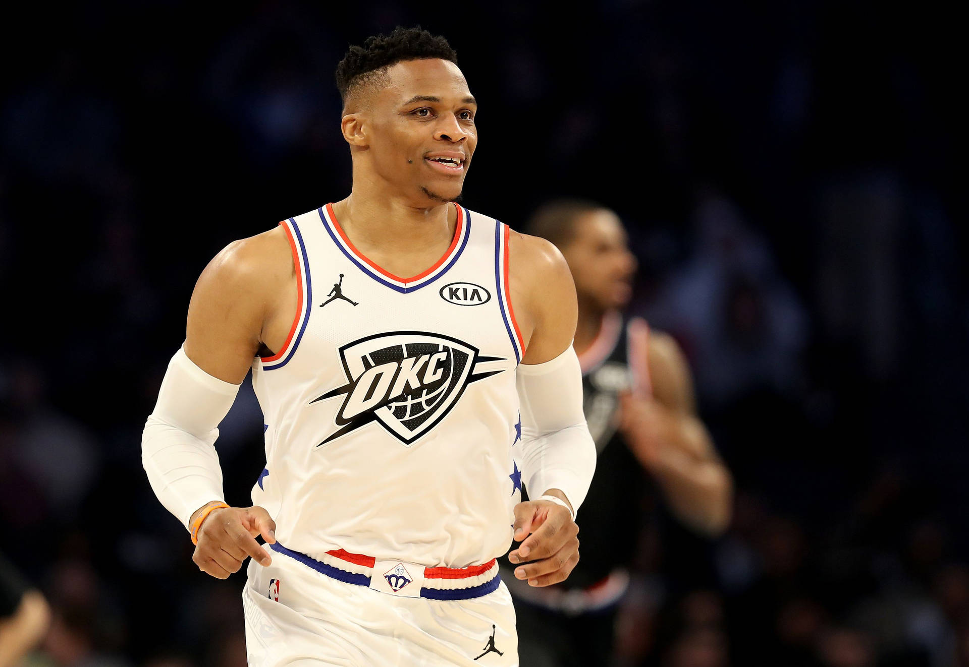Russell Westbrook In White Jersey