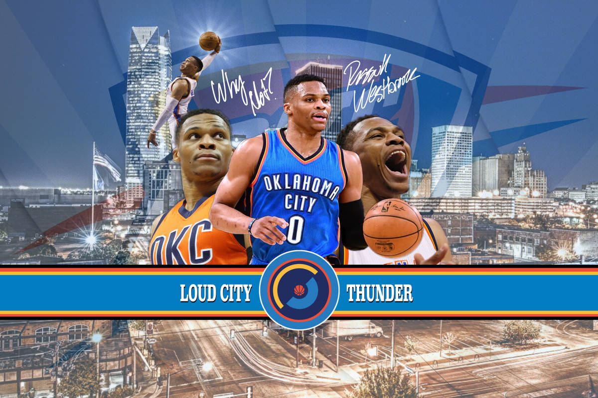 Russell Westbrook Oklahoma City Thunder Background