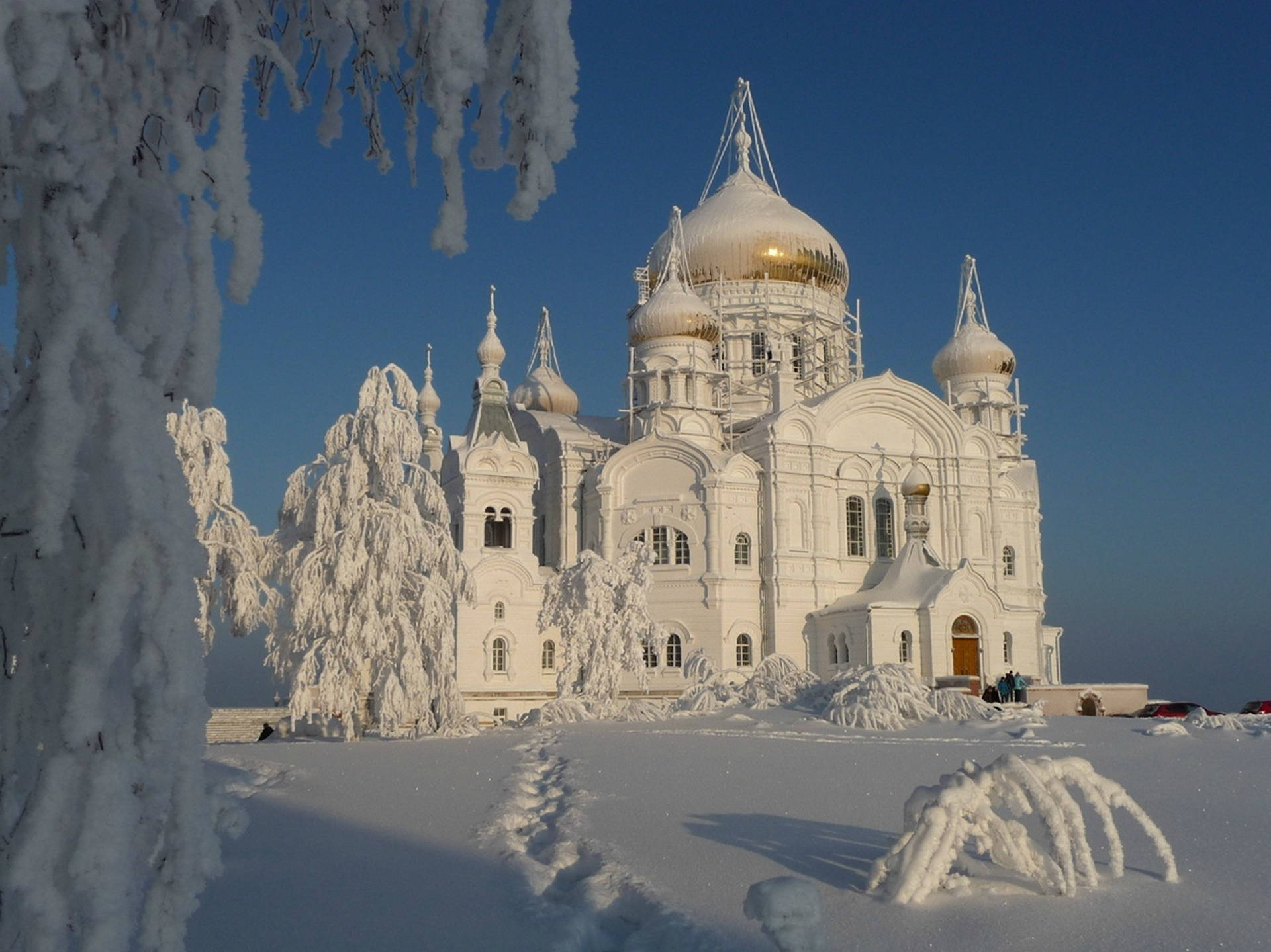 Russia Belogorsky Monastery Background