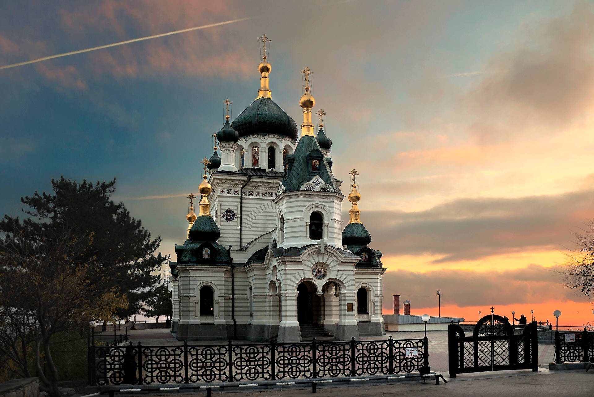 Russia Black Foros Church Background