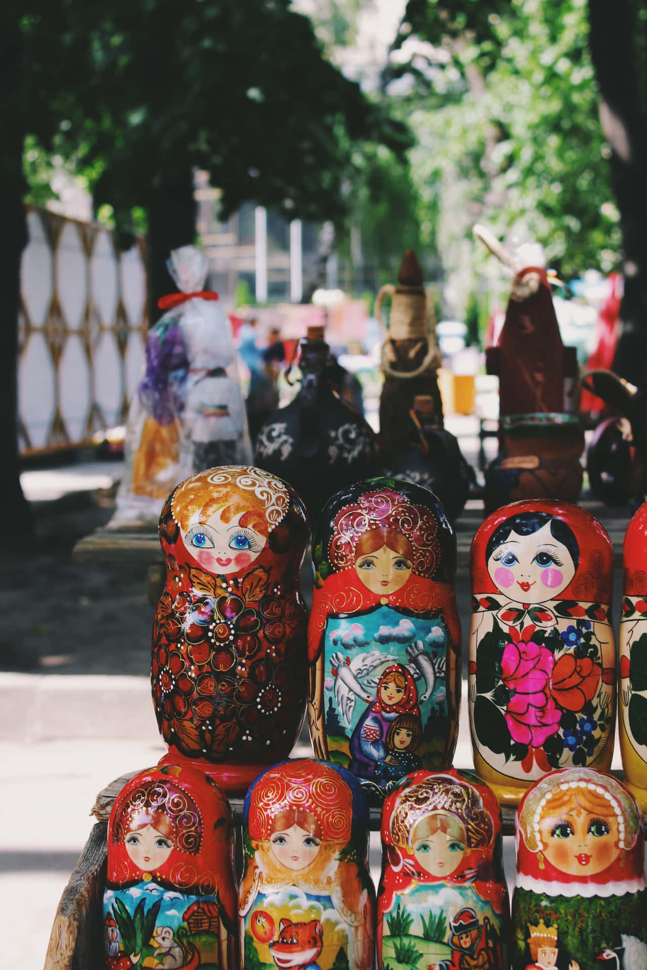 Russia's Traditional Dolls Background