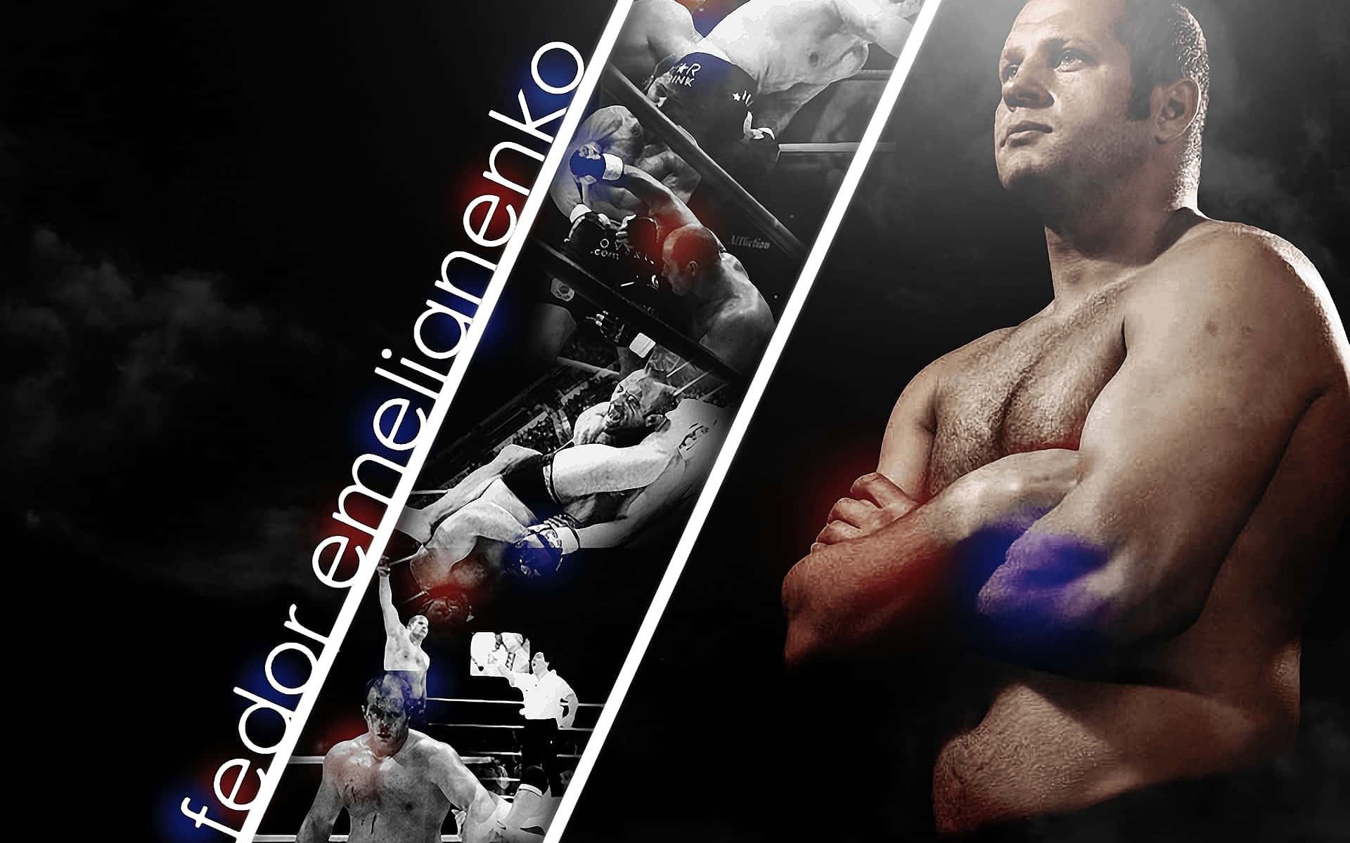 Russian Mixed Martial Artist Fedor Emelianenko Graphic Art Background