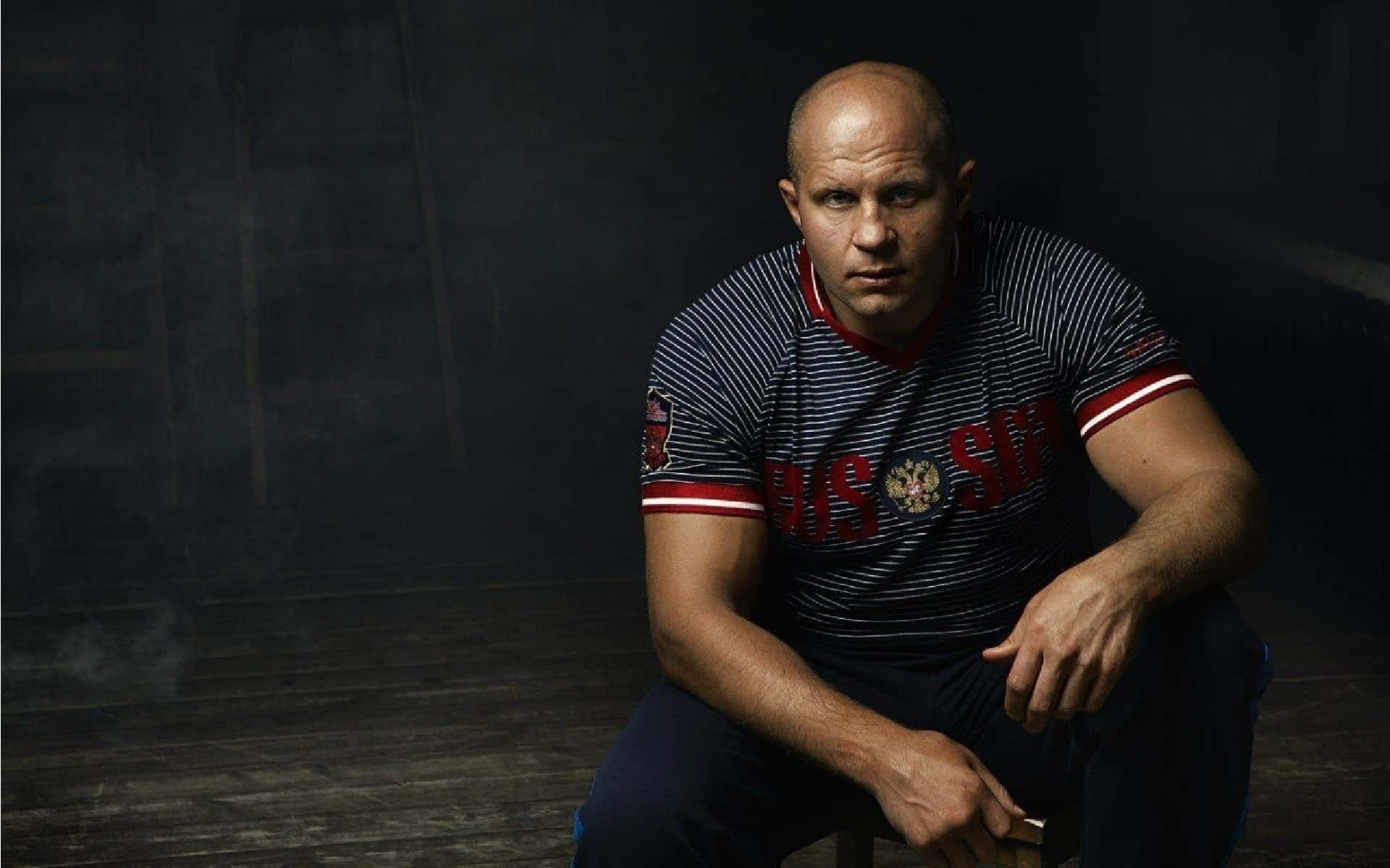 Russian Mixed Martial Artist Fedor Emelianenko Photoshoot Background