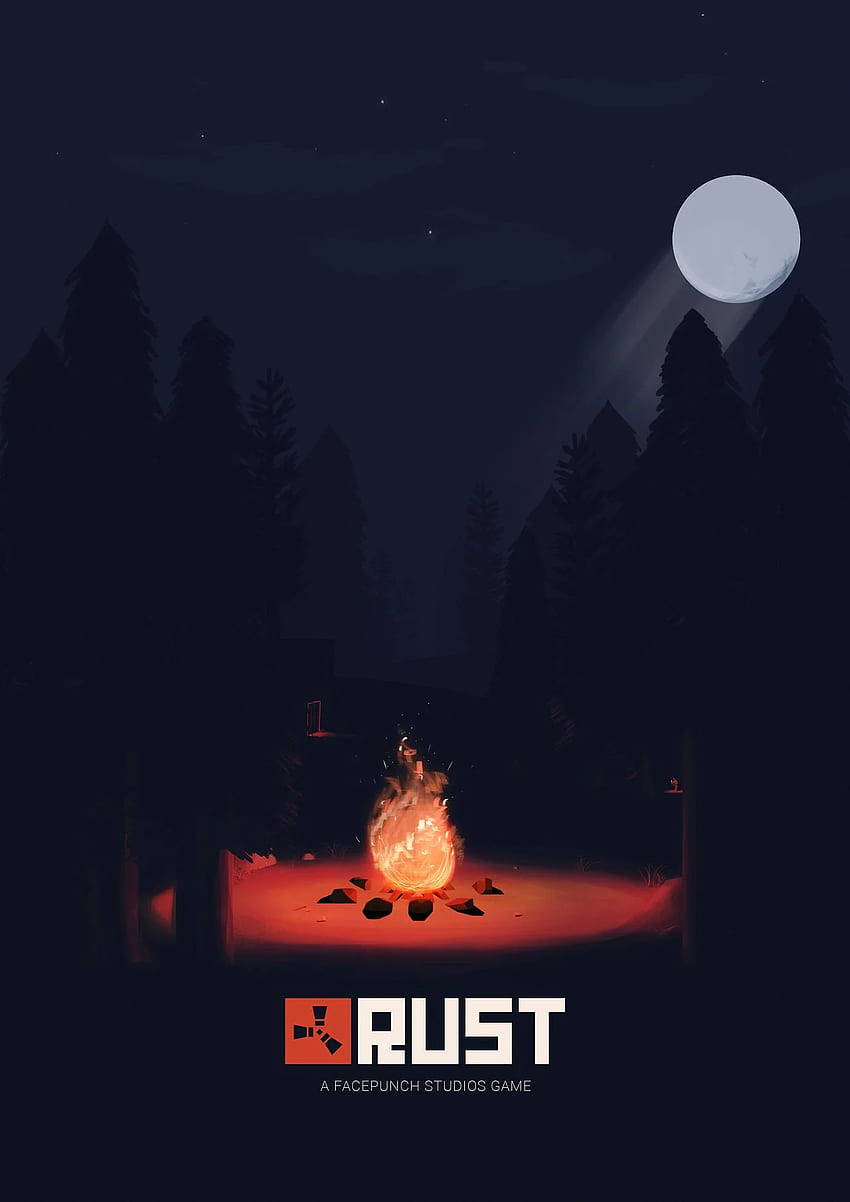 Rust Campfire Art Background
