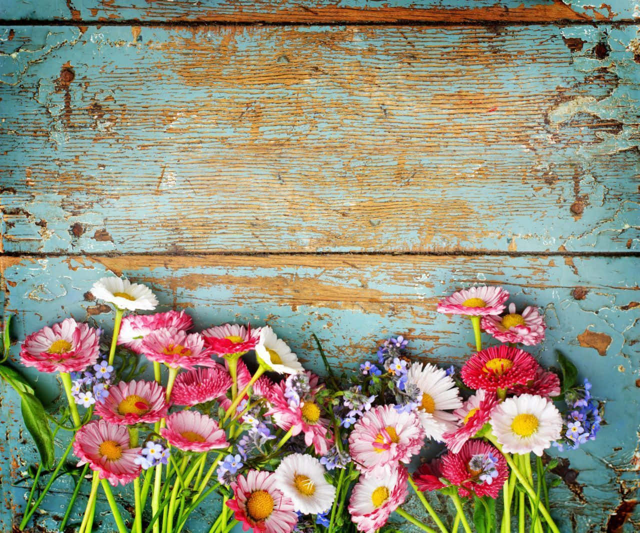 Rustic Blue Floor [wallpaper] Background