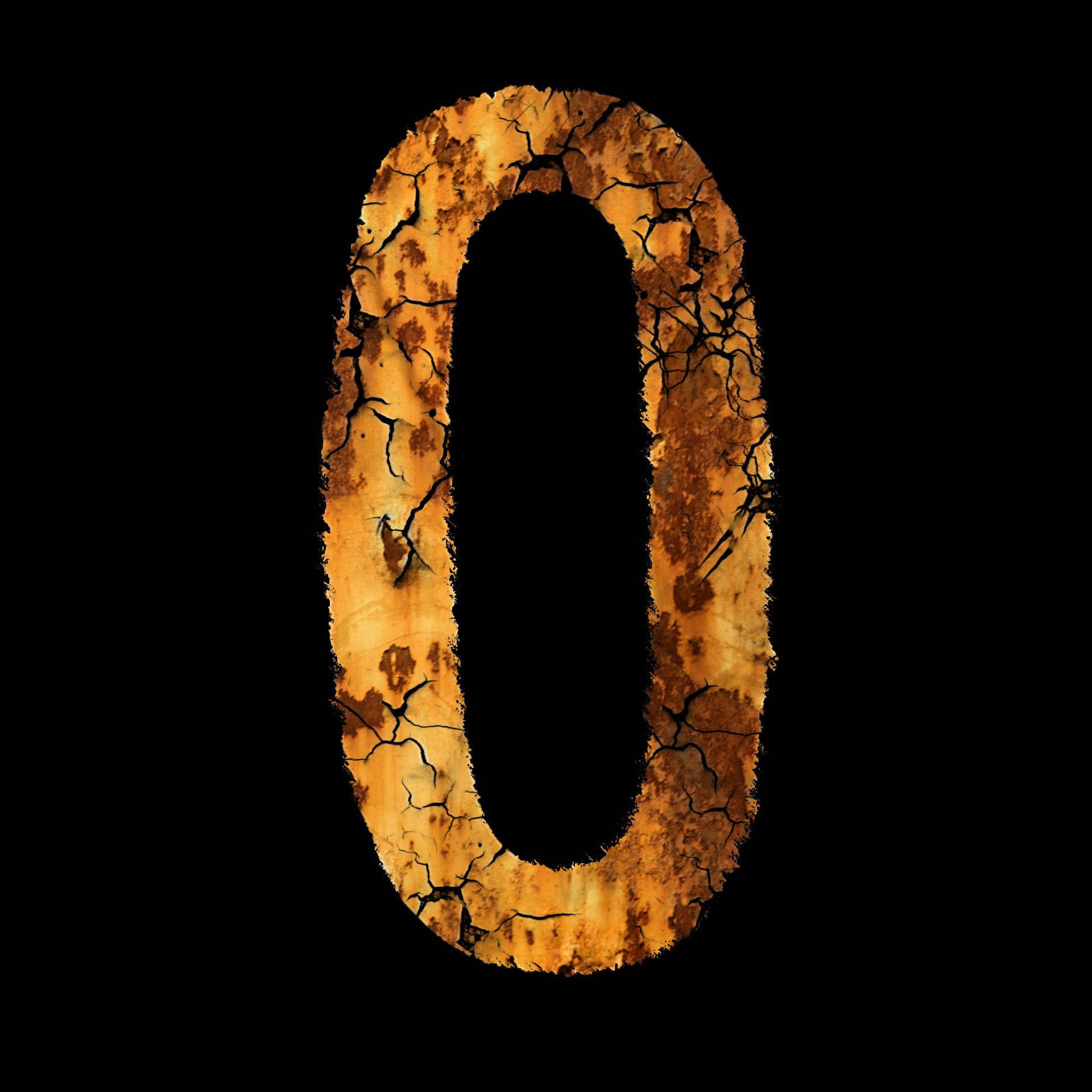 Rustic Letter O Background