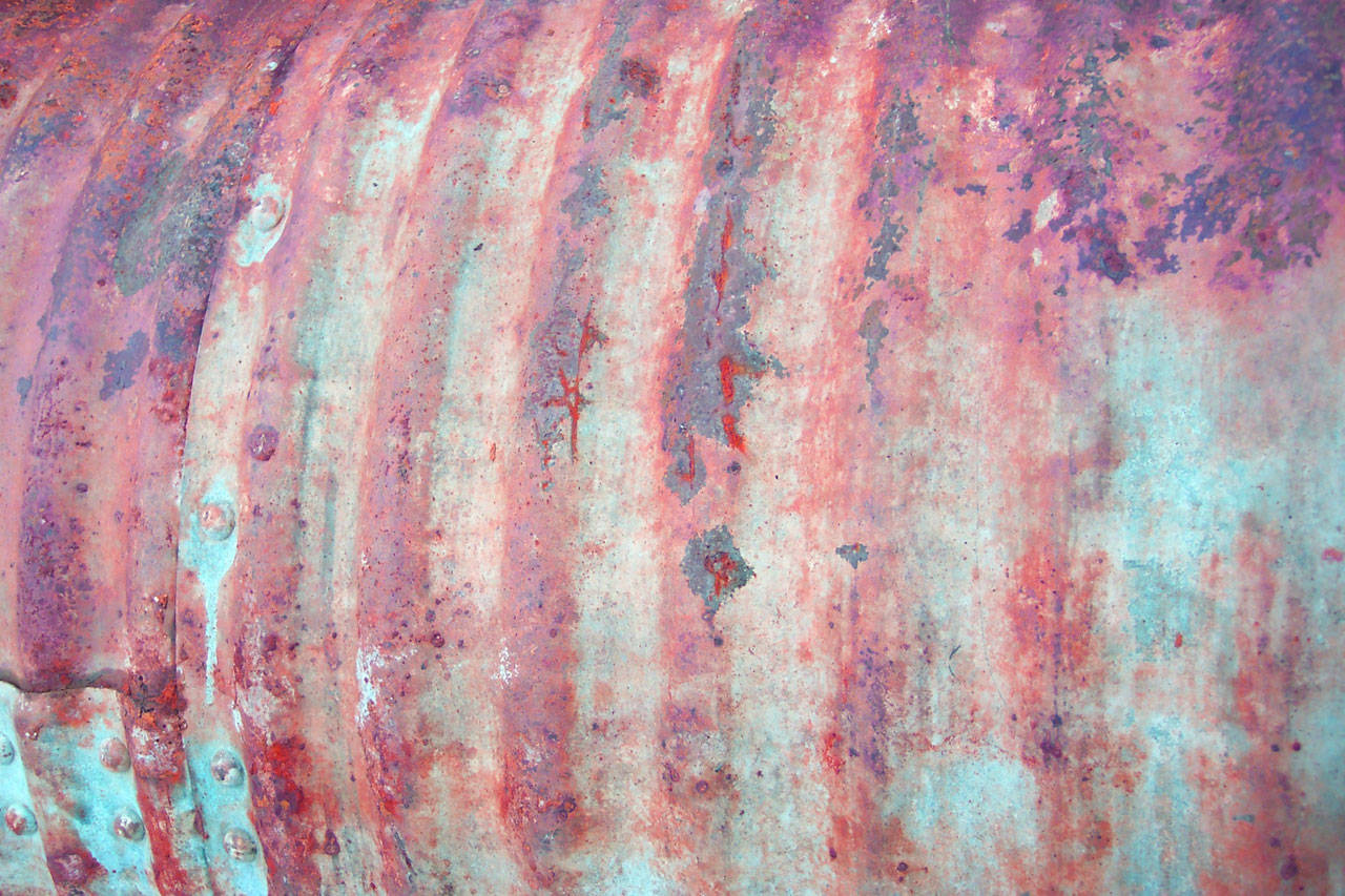 Rusty Metal Line Marks Grunge Texture