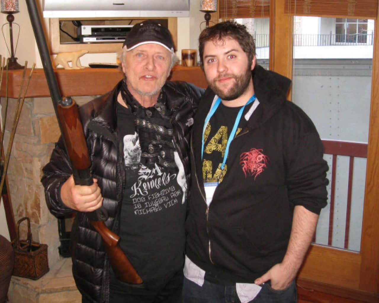 Rutger Hauer Holding A Rifle Background