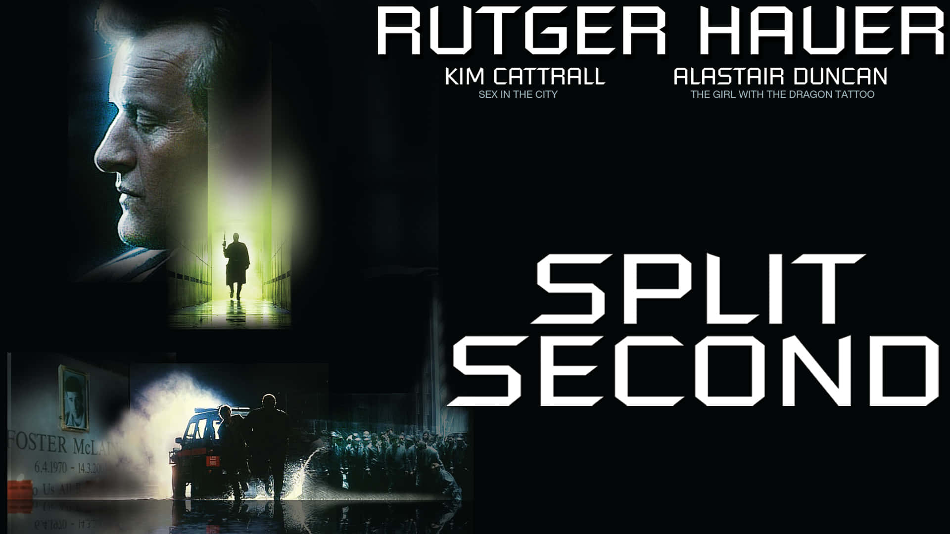 Rutger Hauer Starring In The Movie Split Second Poster Background