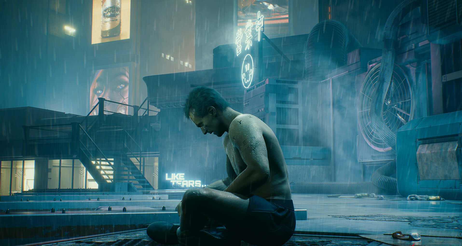 Rutger Hauer Video Game Like Tears Background