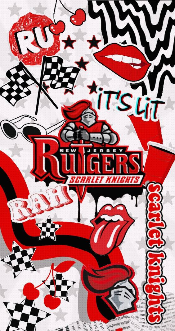 Rutgers Aesthetic Collage Phone Background