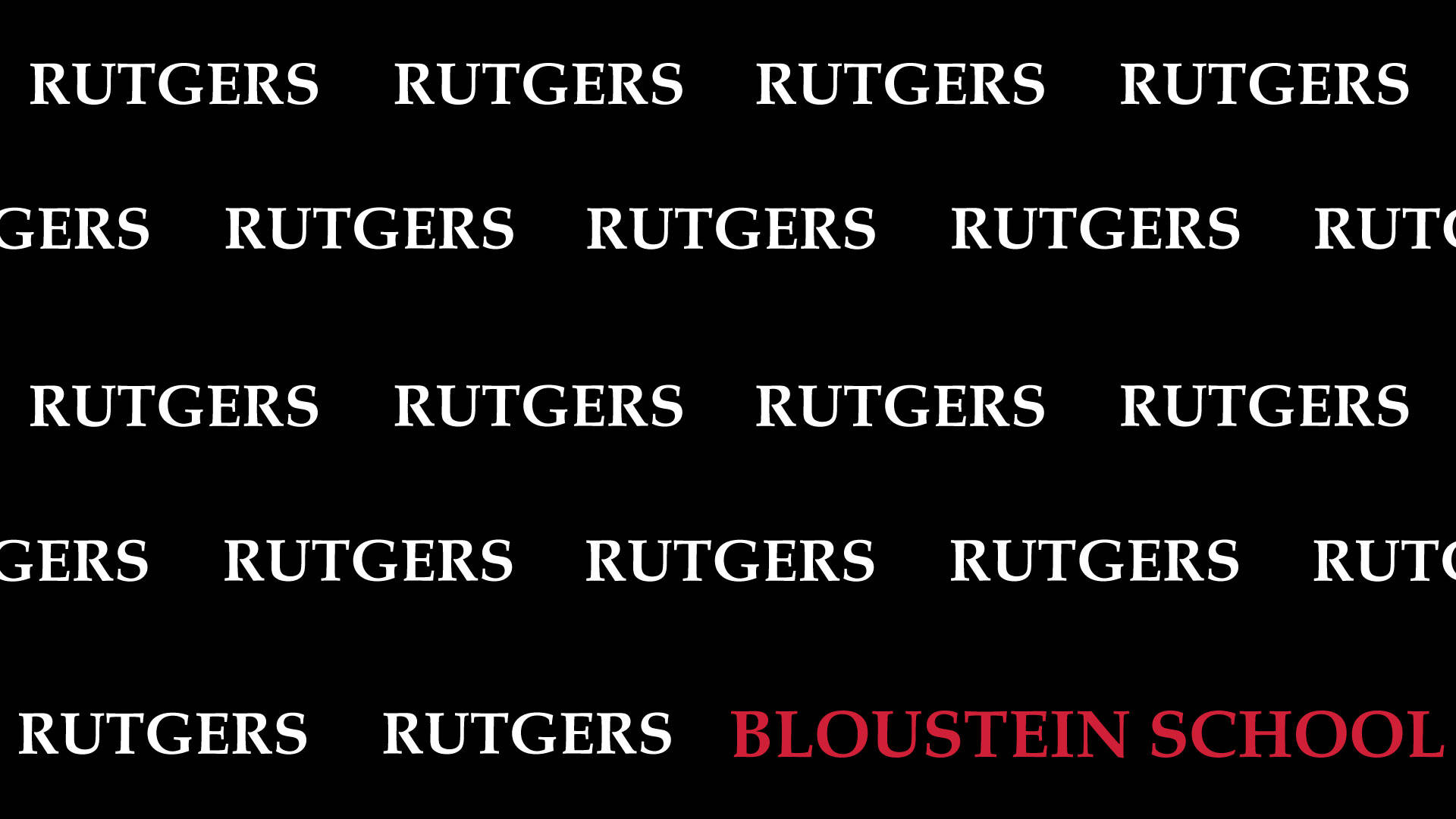 Rutgers Bloustein School Logo