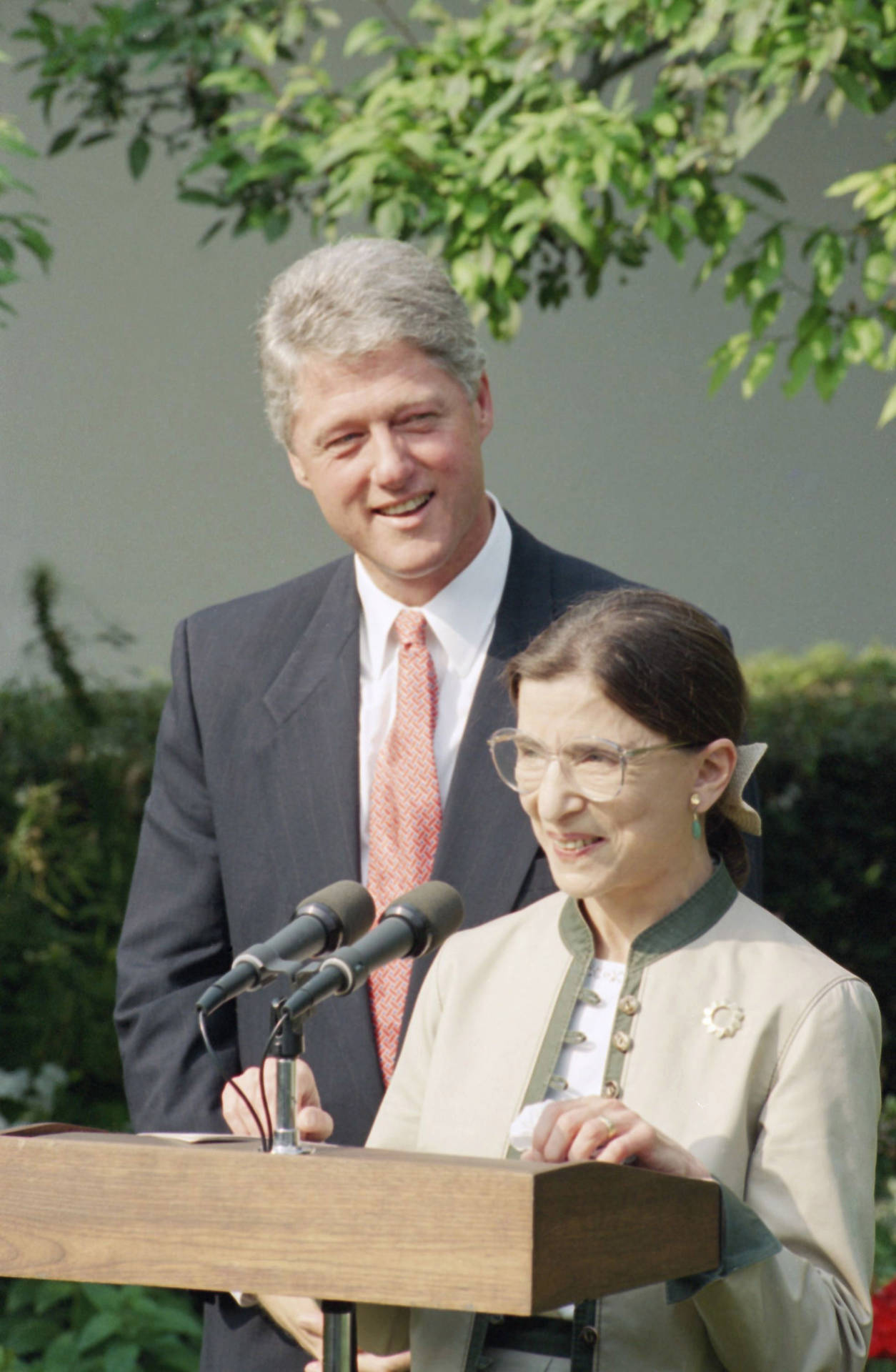 Ruth Bader Ginsburg And Bill Clinton