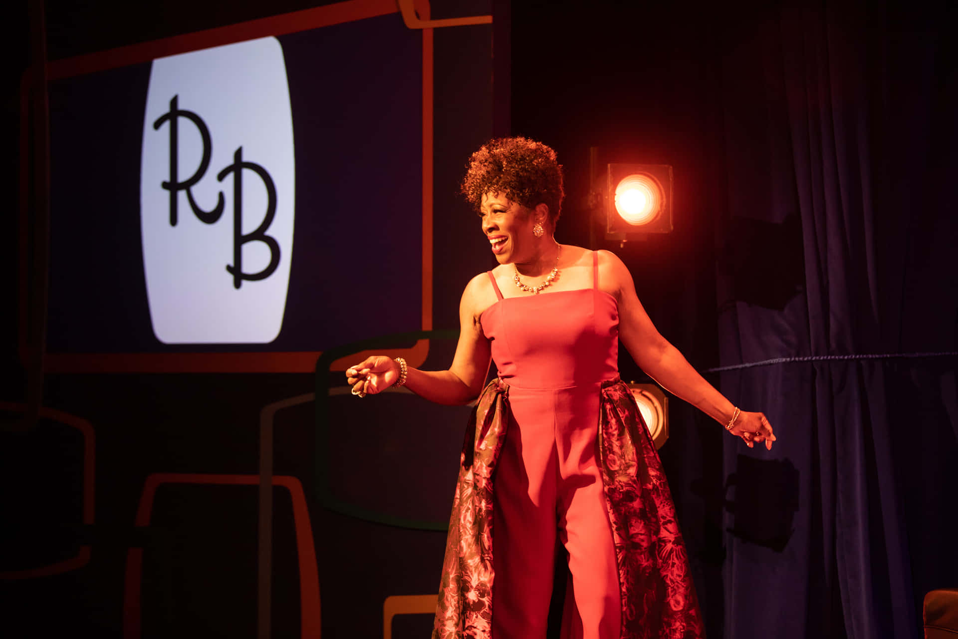 Ruth Brown Performance Stage Background