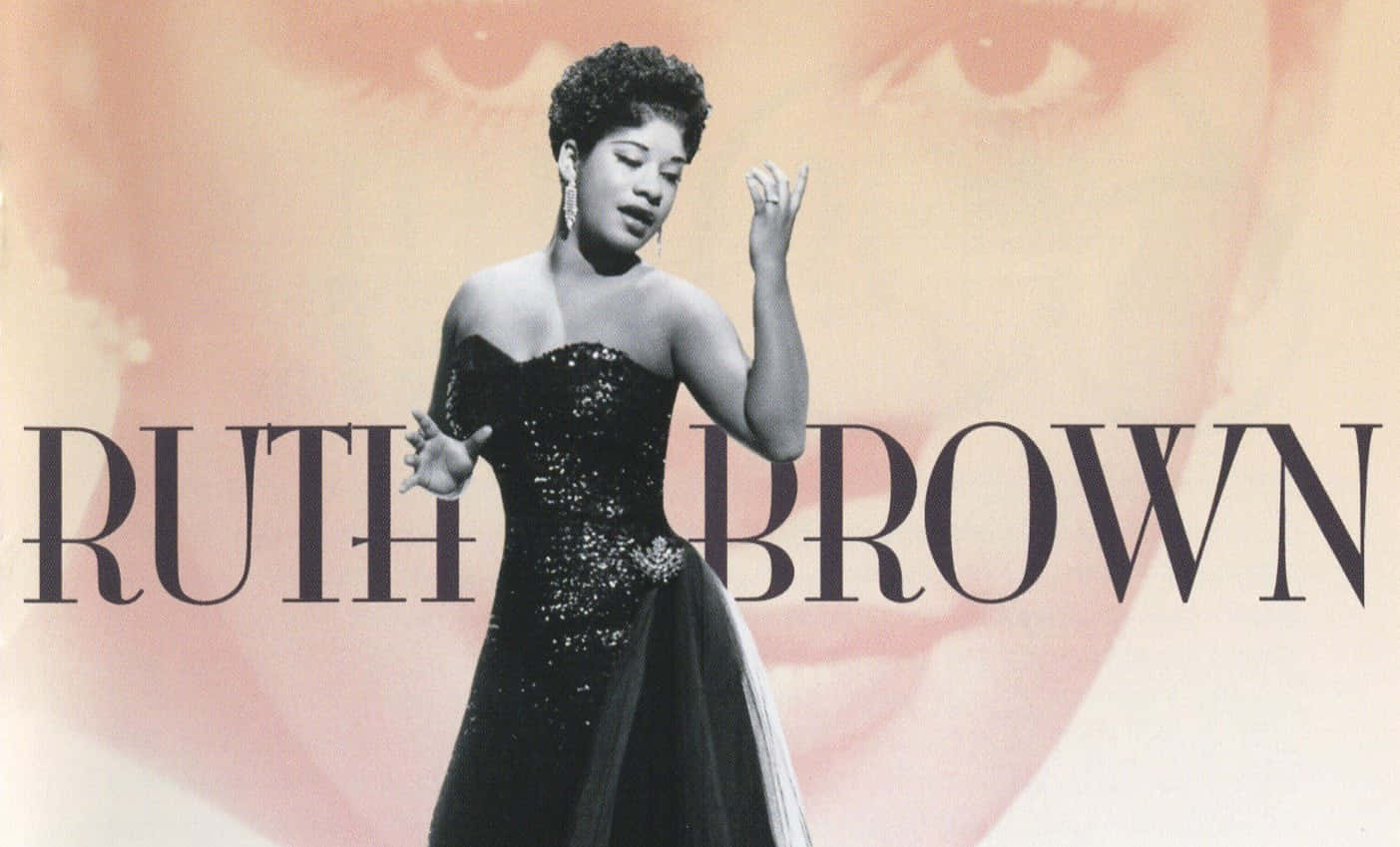 Ruth Brown Vintage Album Cover Background