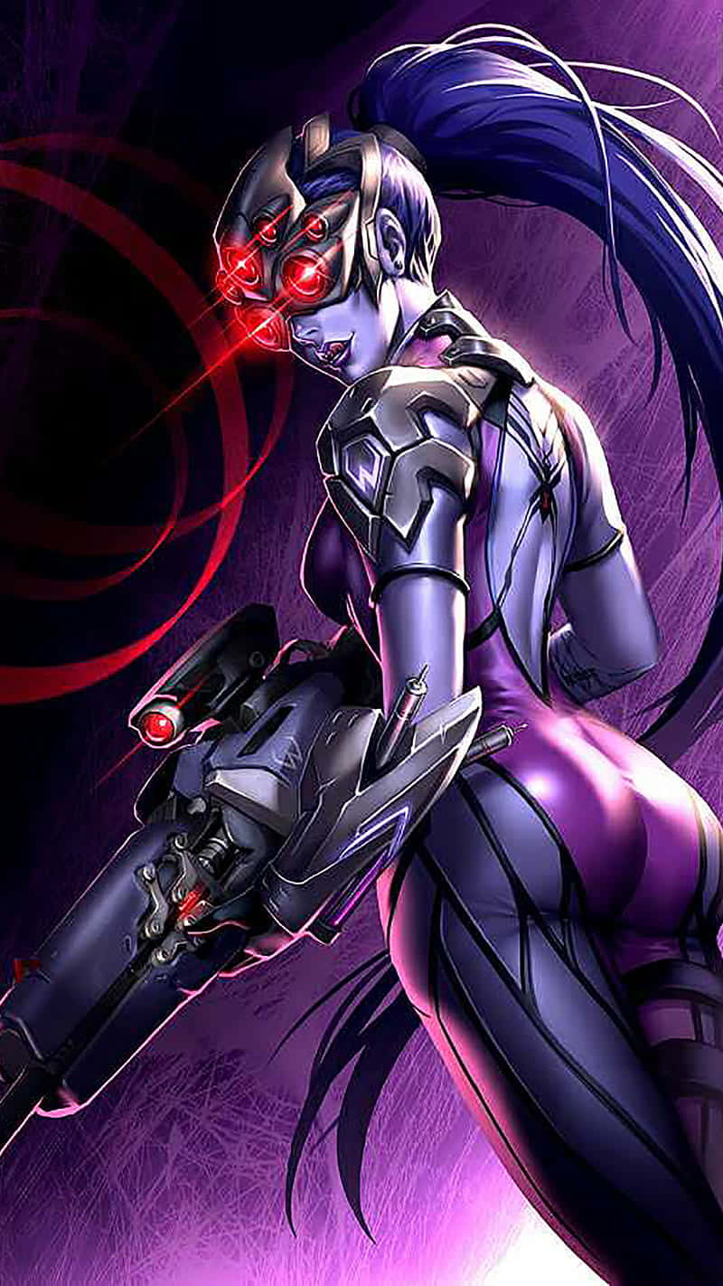 “ruthless Widowmaker And Her Unyielding Strength” Background