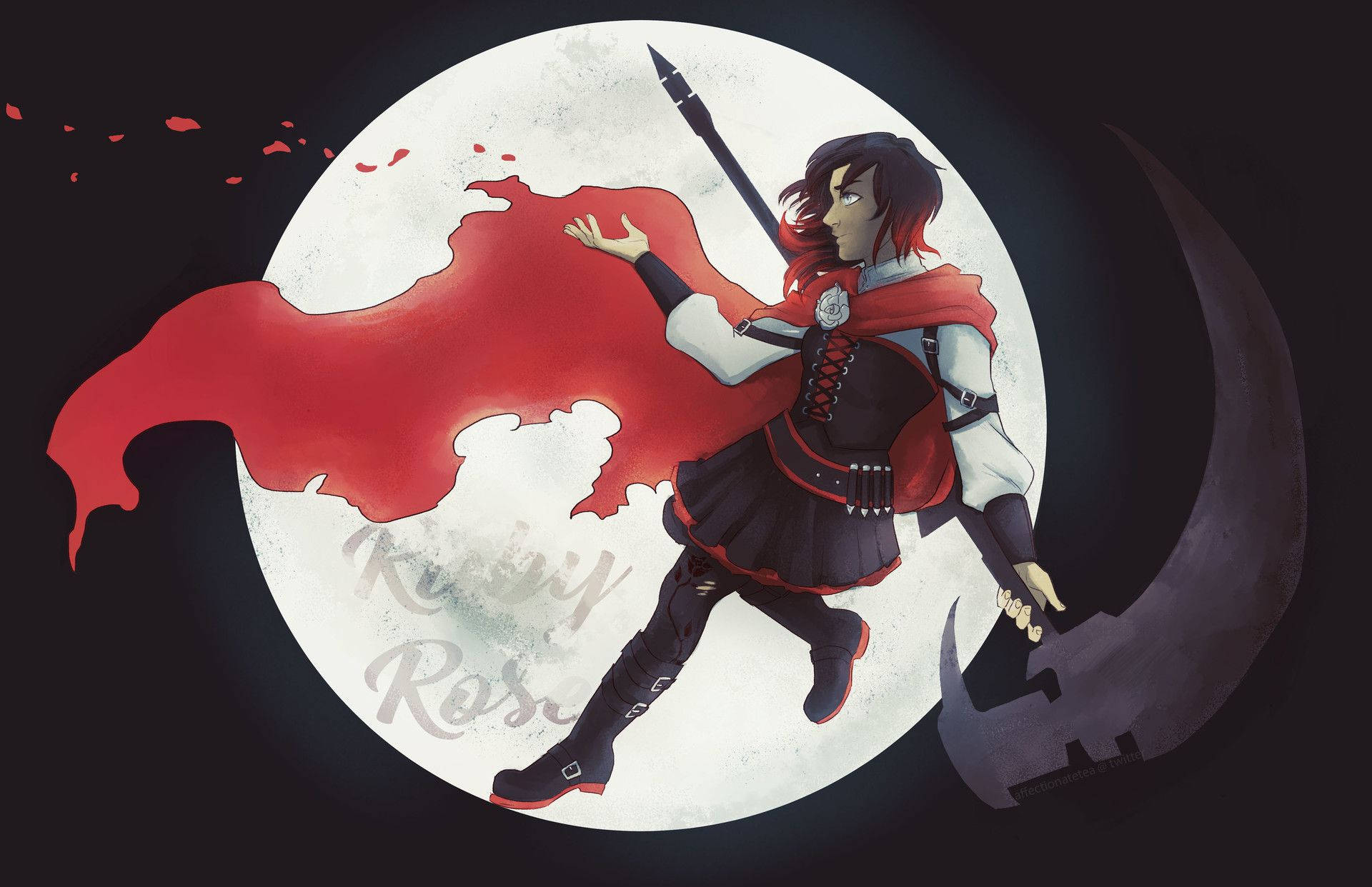 Rwby Ruby Rose Fan Art Background