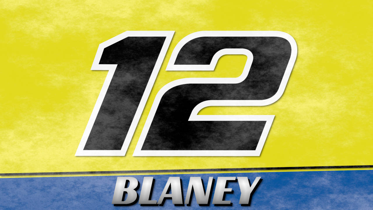 Ryan Blaney 12 Yellow Blue