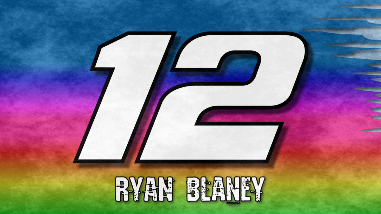 Ryan Blaney - A Colorful Display Of Speed Background