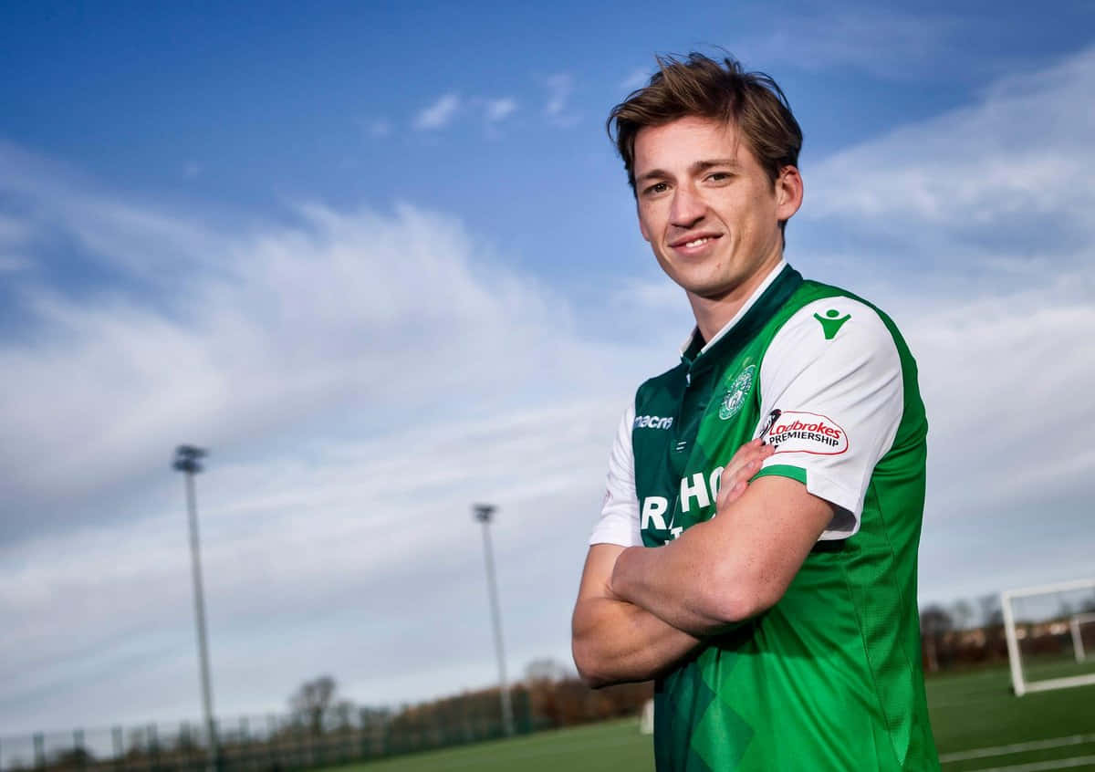 Ryan Gauld Footballer Portrait Background
