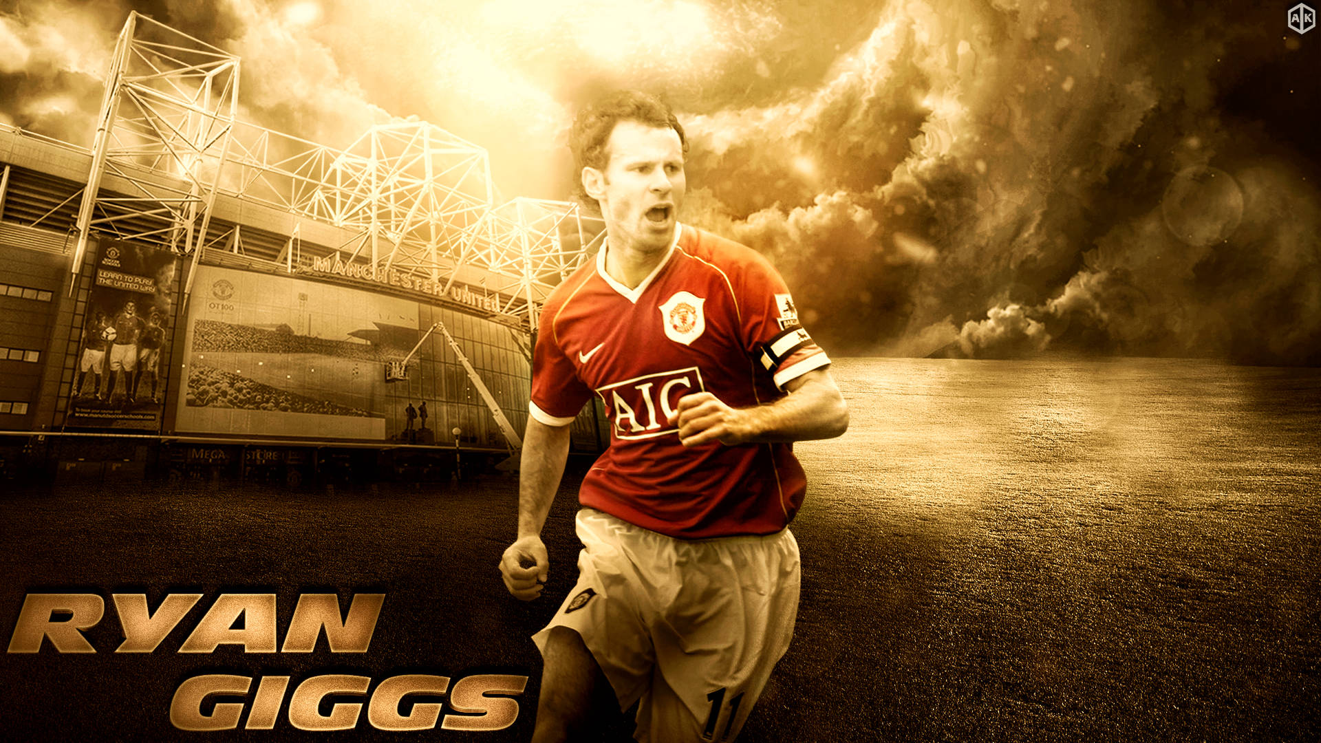 Ryan Giggs Welsh Football Background